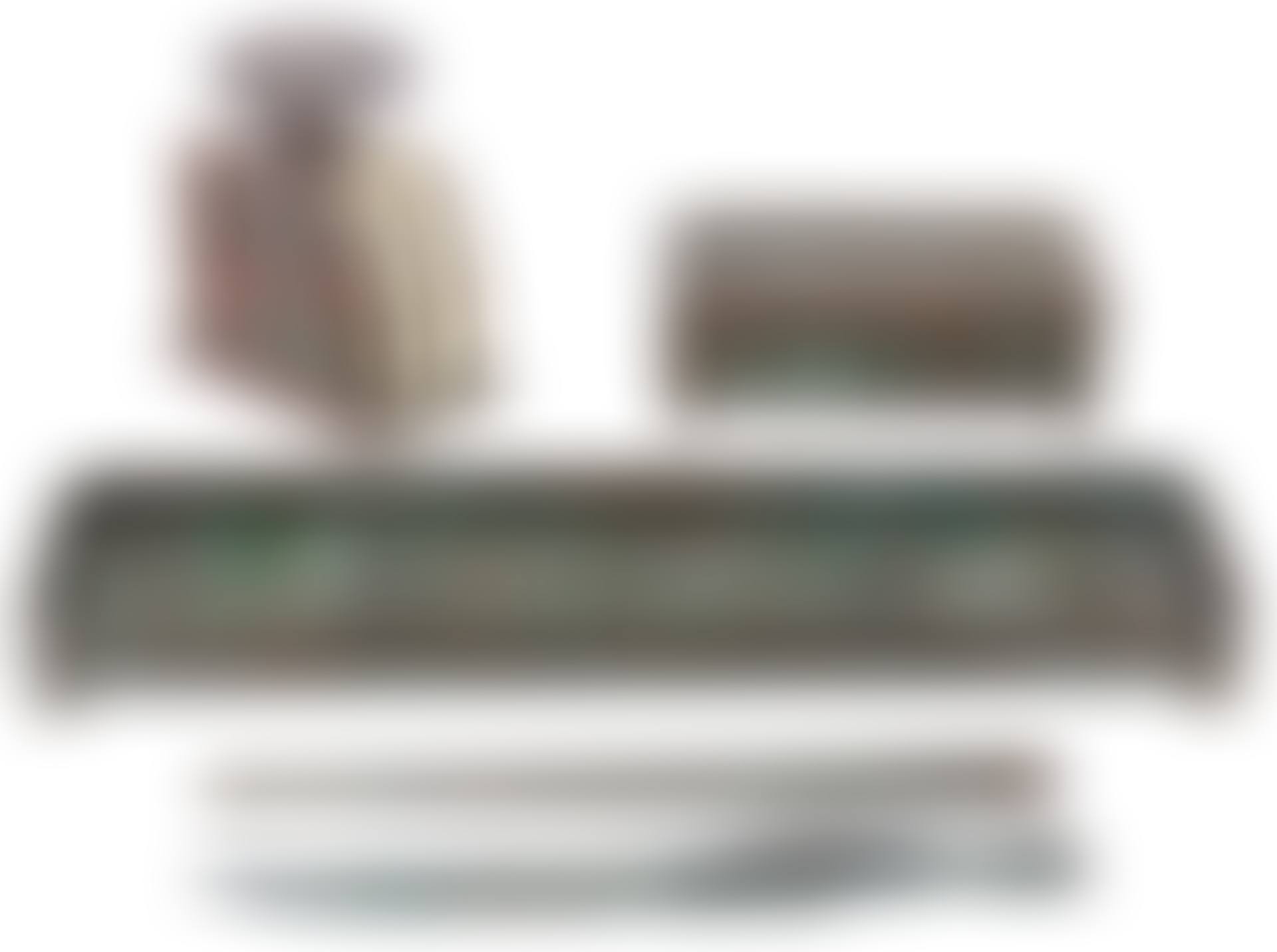 Group of Tiffany Studios Etched Metal and Favrile Glass Pine Needle Pattern Desk Articles (preview)