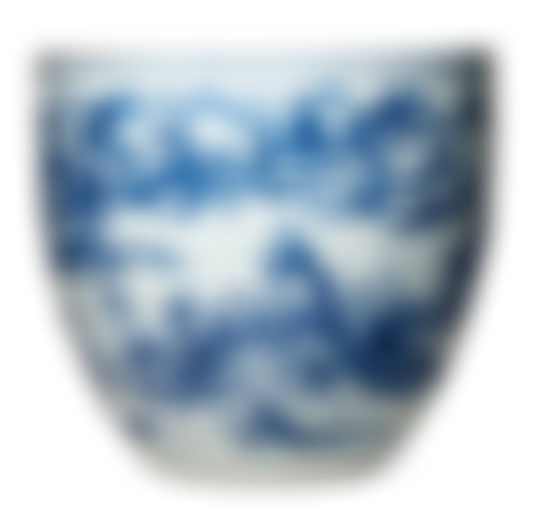 A LARGE CHINESE BLUE AND WHITE PORCELAIN JARDINIÈRE (preview)