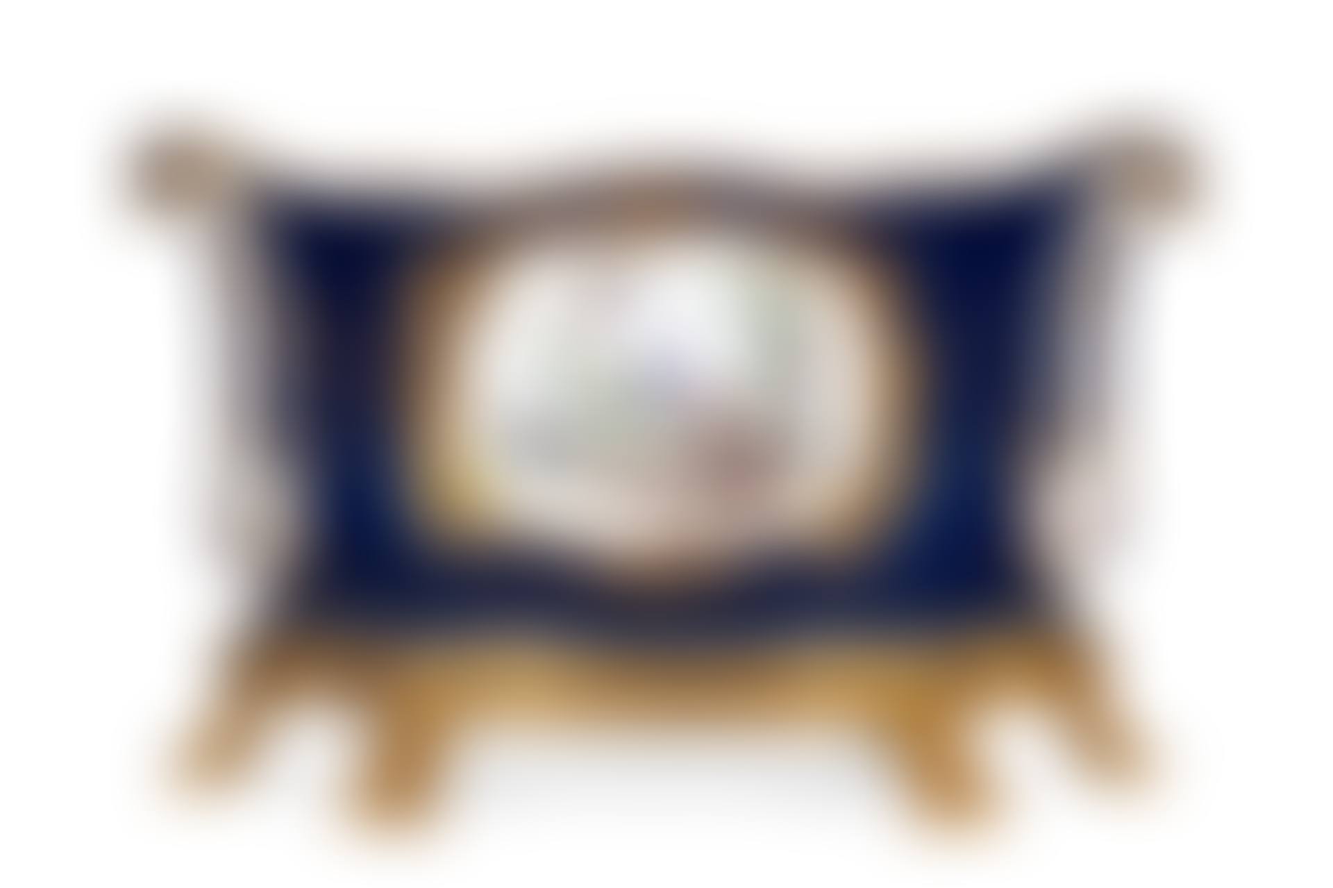 AN ORMOLU-MOUNTED SEVRES PORCELAIN "BLEU LAPIS" FLOWER VASE (CUVETTE A FLEURS "ROUSSEL") (preview)