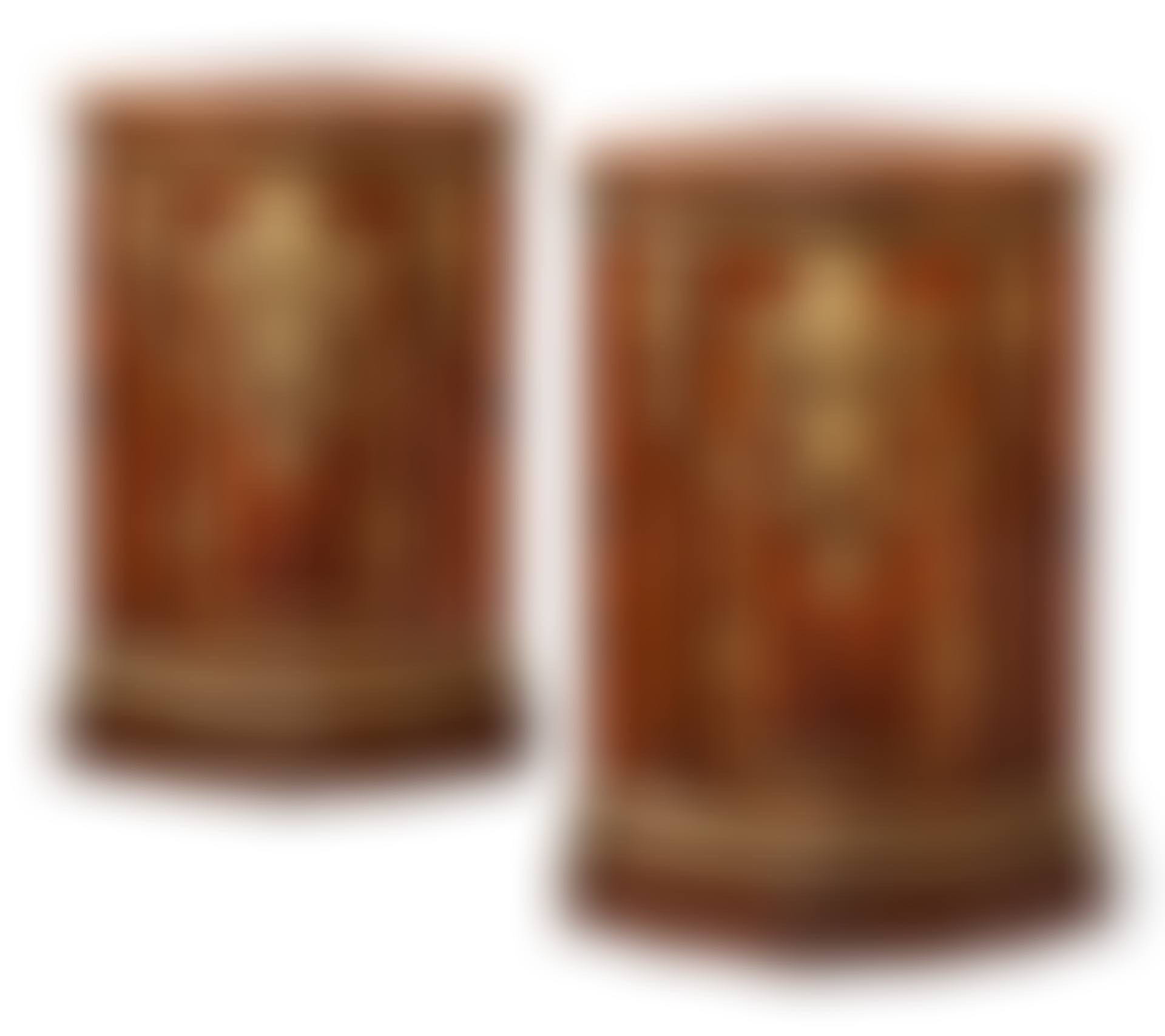 A PAIR OF REGENCE ORMOLU-MOUNTED AMARANTH AND BOIS SATINE ENCOIGNURES (preview)