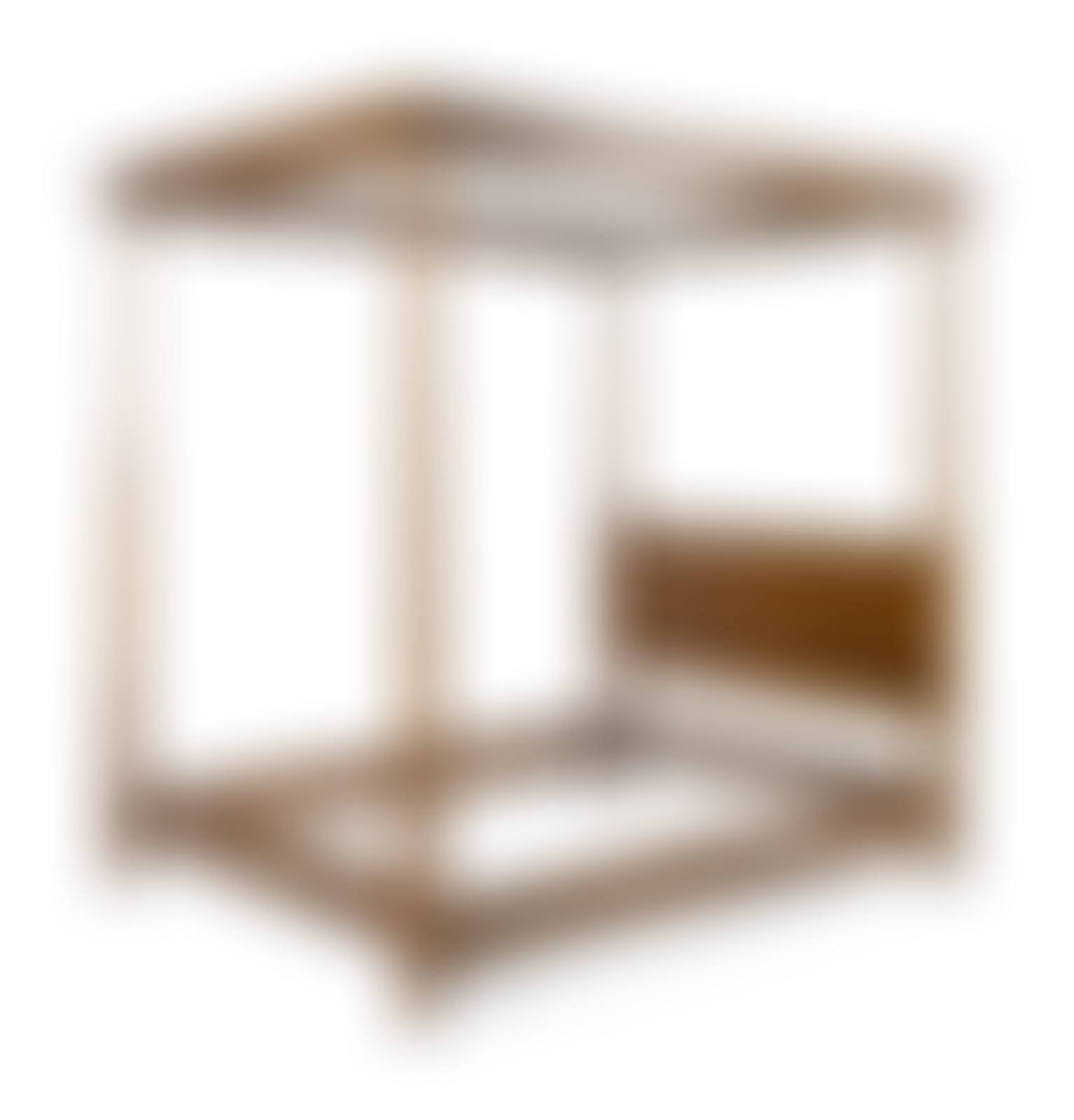 A Chinese Chippendale Style Mahogany Canopy Bed (preview)