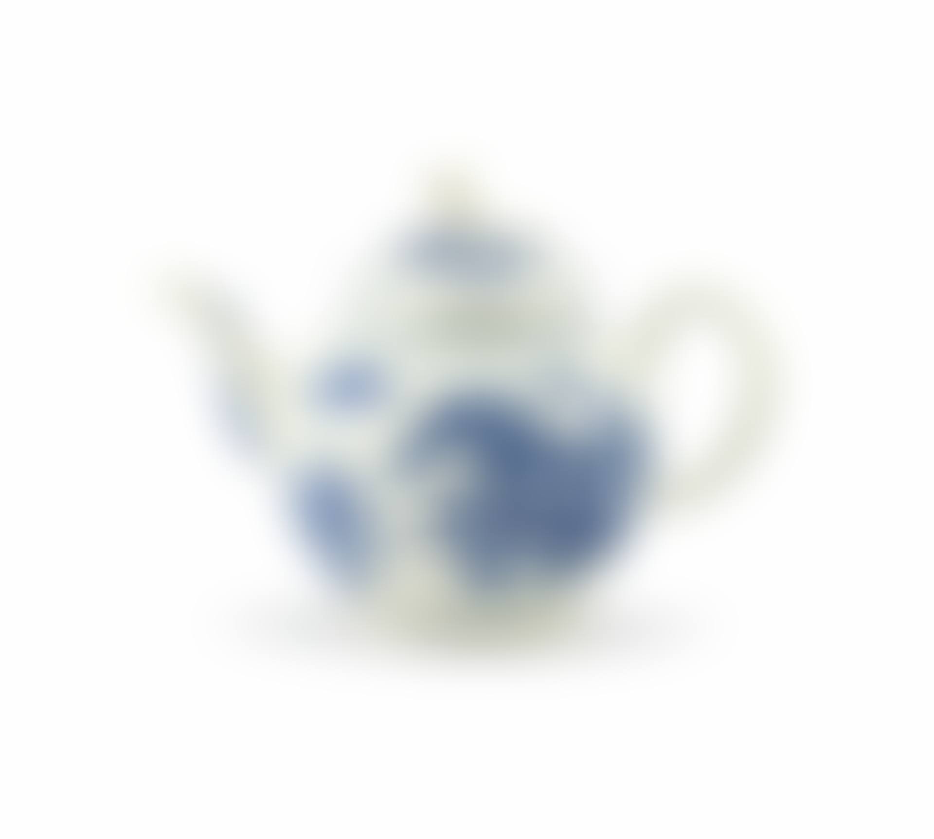 A Worcester blue and white "Three Flowers" pattern teapot (preview)