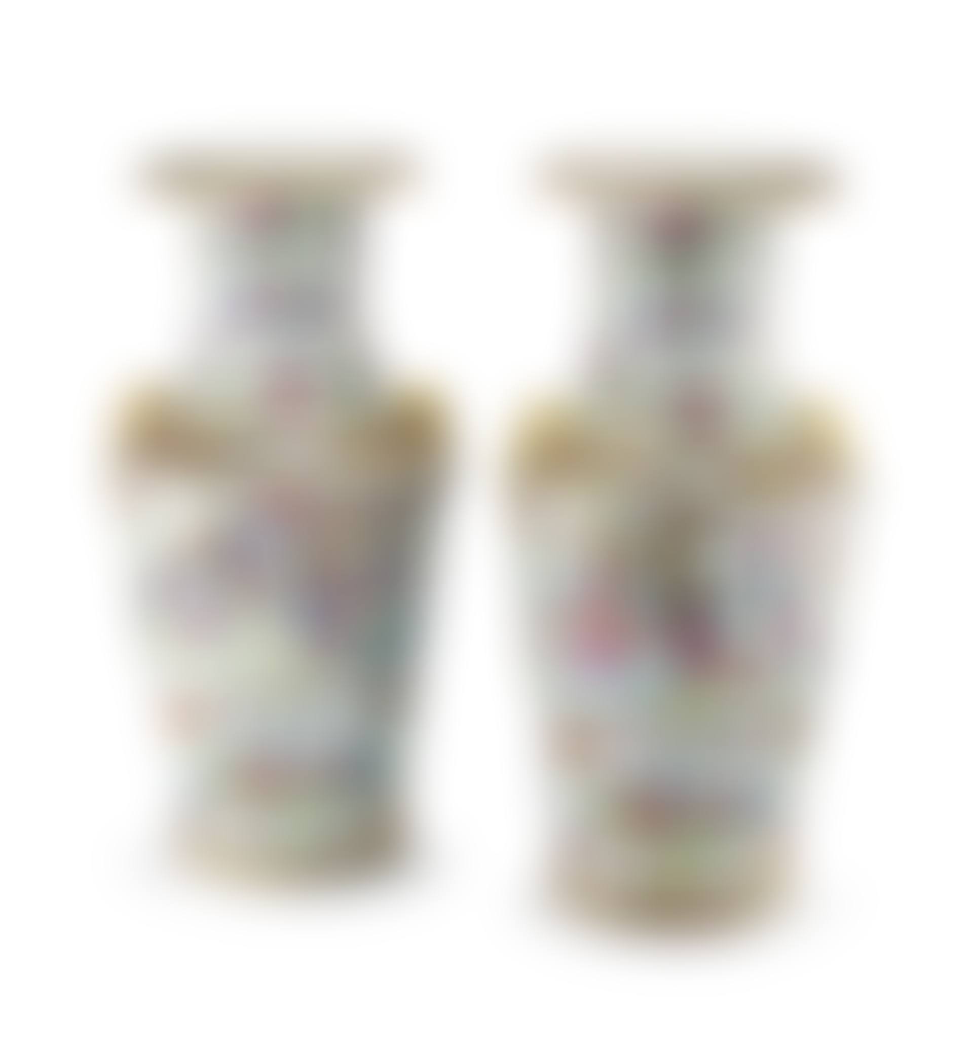 A pair of Chinese Canton famille-rose vases (preview)