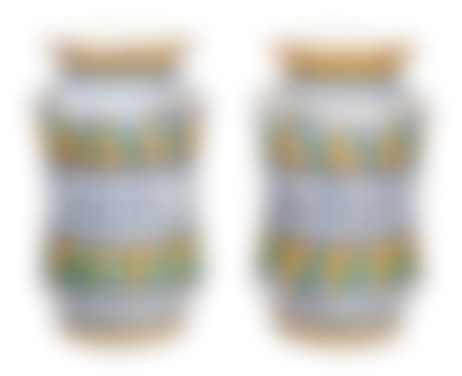 A Pair of Italian Majolica Albarelli (preview)