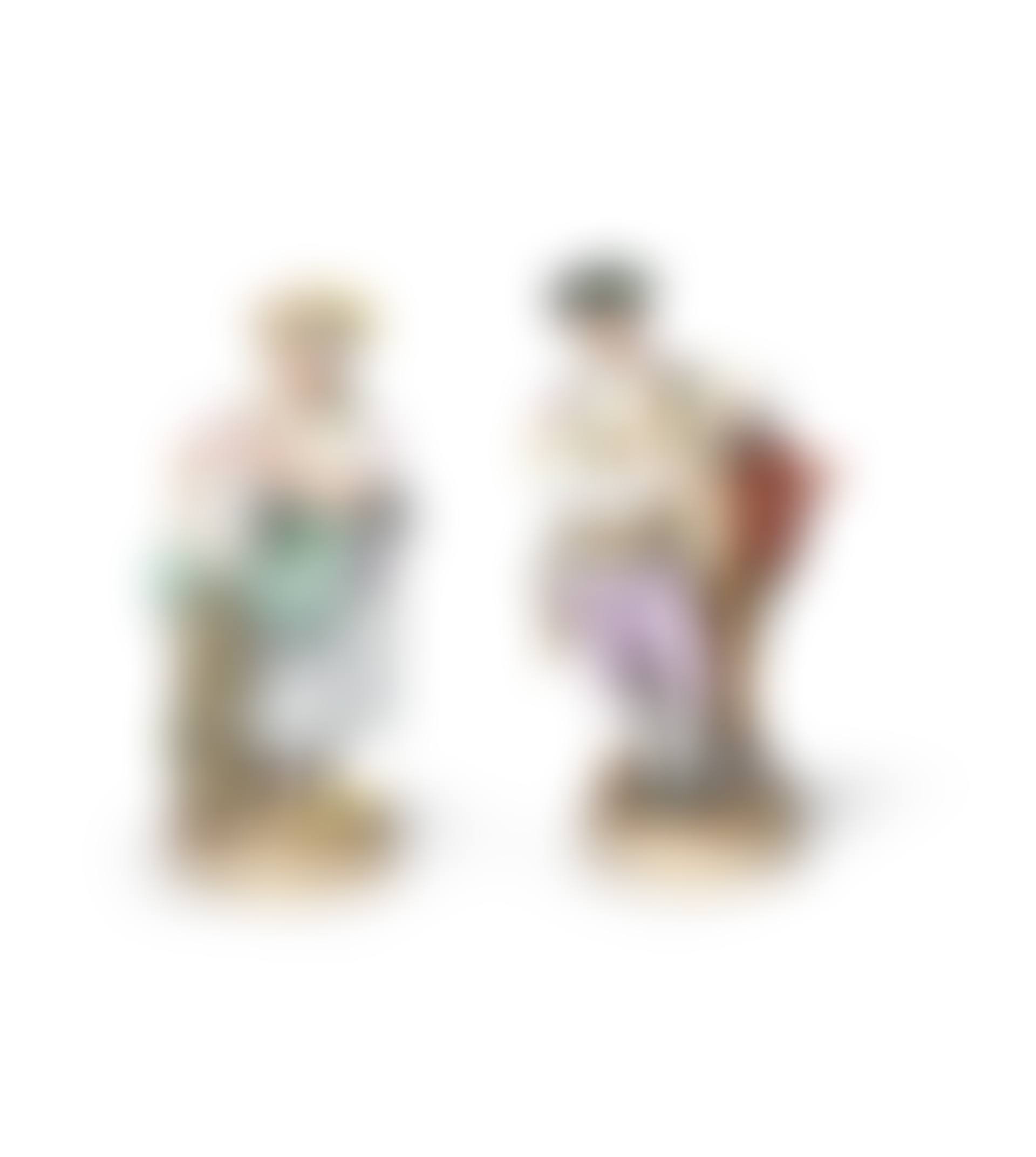 A pair of Meissen figures of a gardener and shepherdess (preview)
