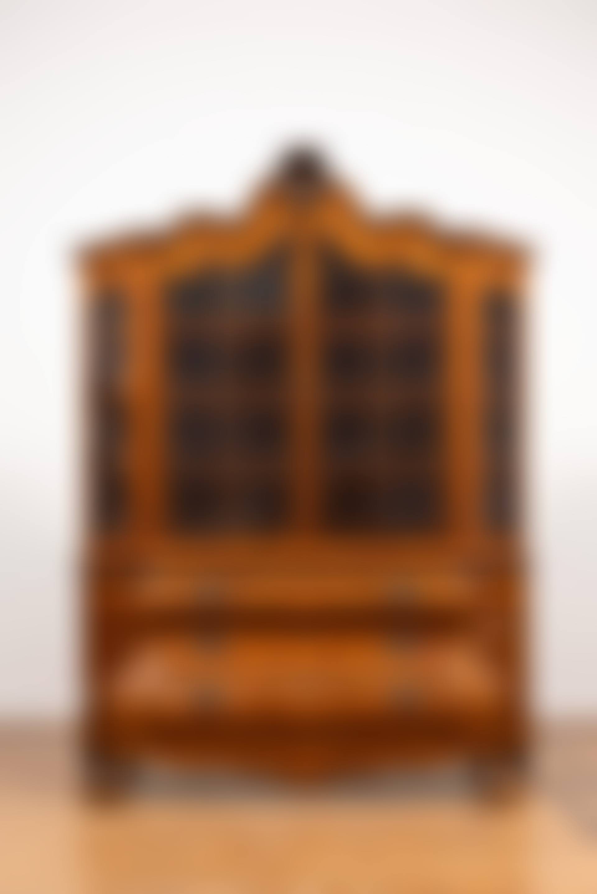 Vitrine en marqueterie de noyer et chêne. Hollande (preview)