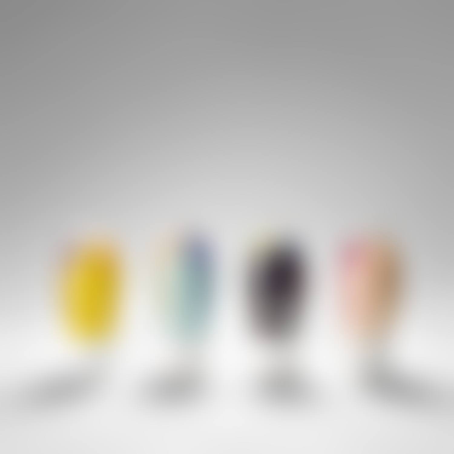 Four unique vases, from the "Coloured Vases" series 3 (preview)