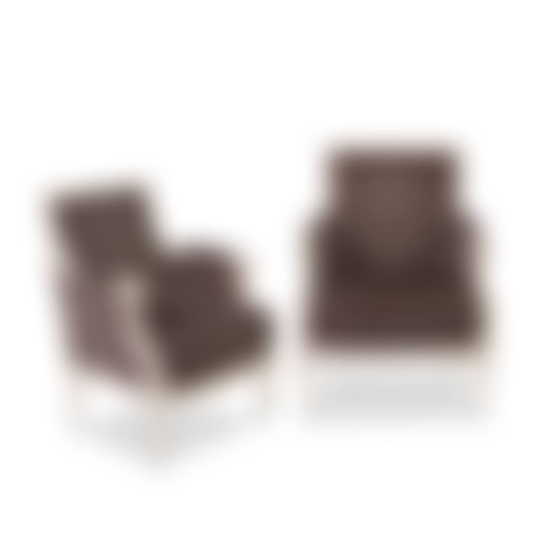 A pair of white-painted and grey plush upholstered bergères (preview)