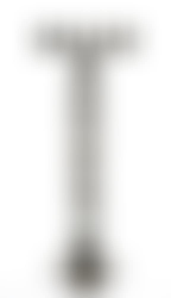 An important black patina rought iron church candle holder (preview)