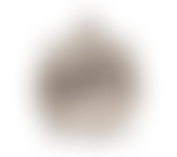 Circular covered box resting on four earthenware nipple feet (preview)