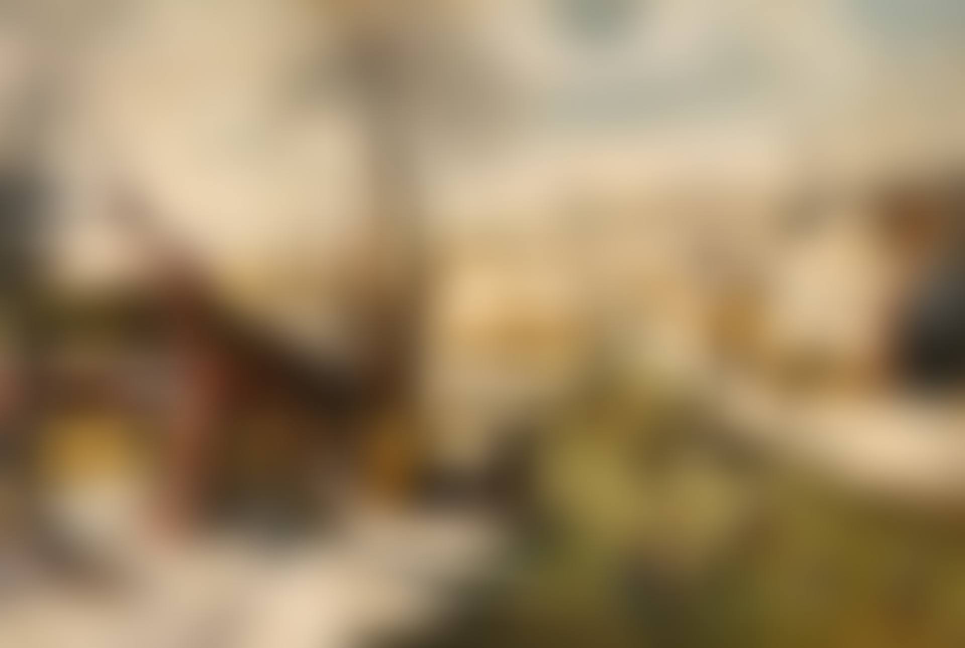 Winter Village Landscape with "The Swan" Tavern (preview)