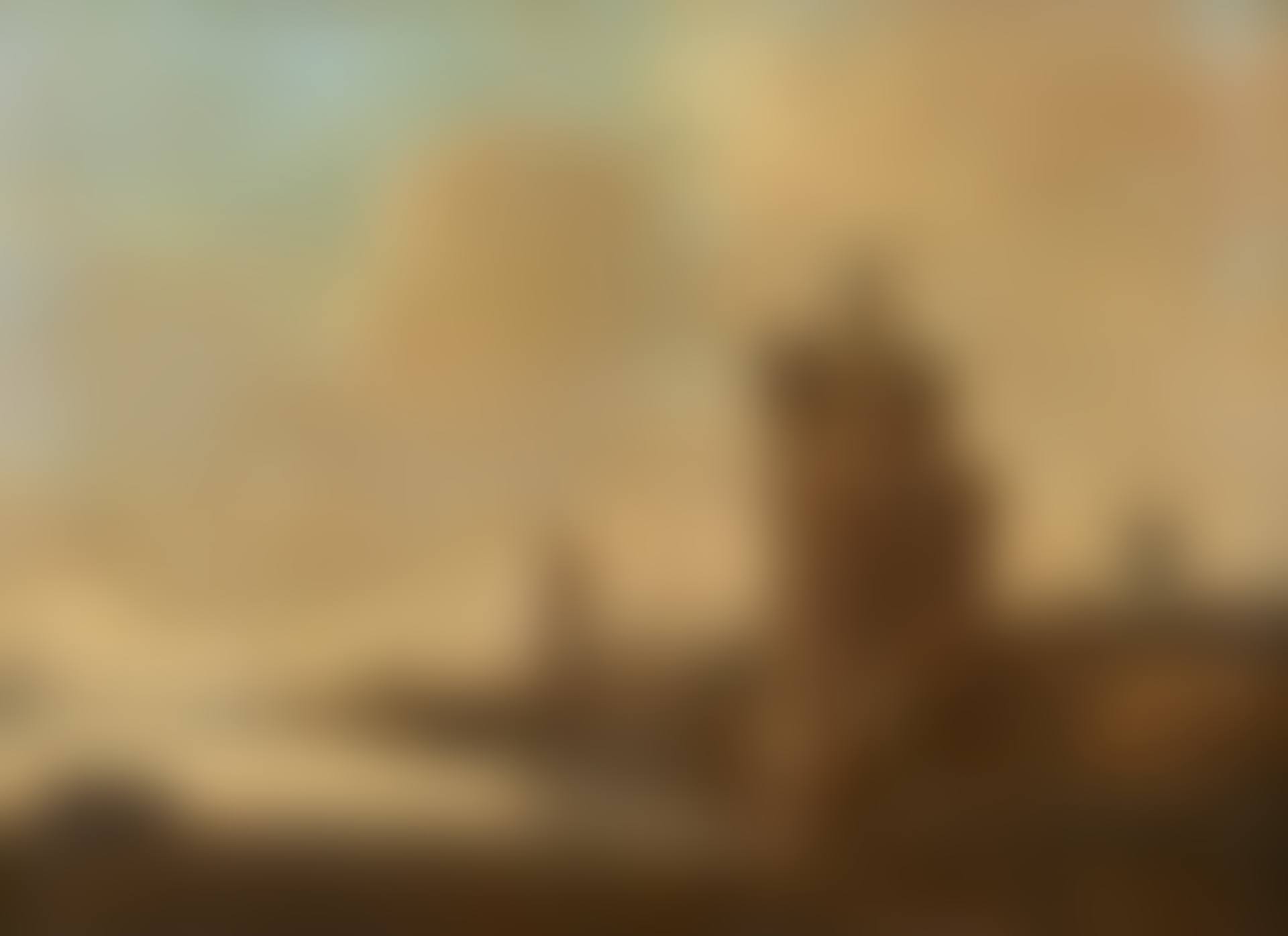 Old Tower on a River Bank (preview)