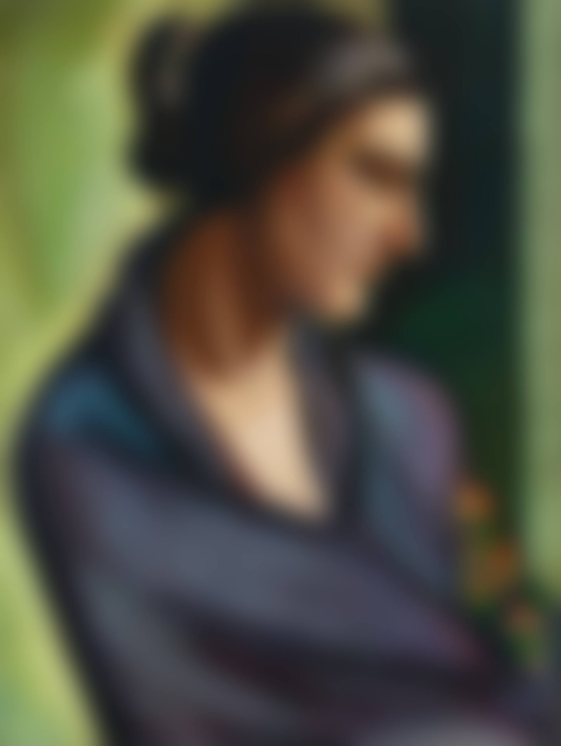 Femme de profil vêtue d"un châle (preview)