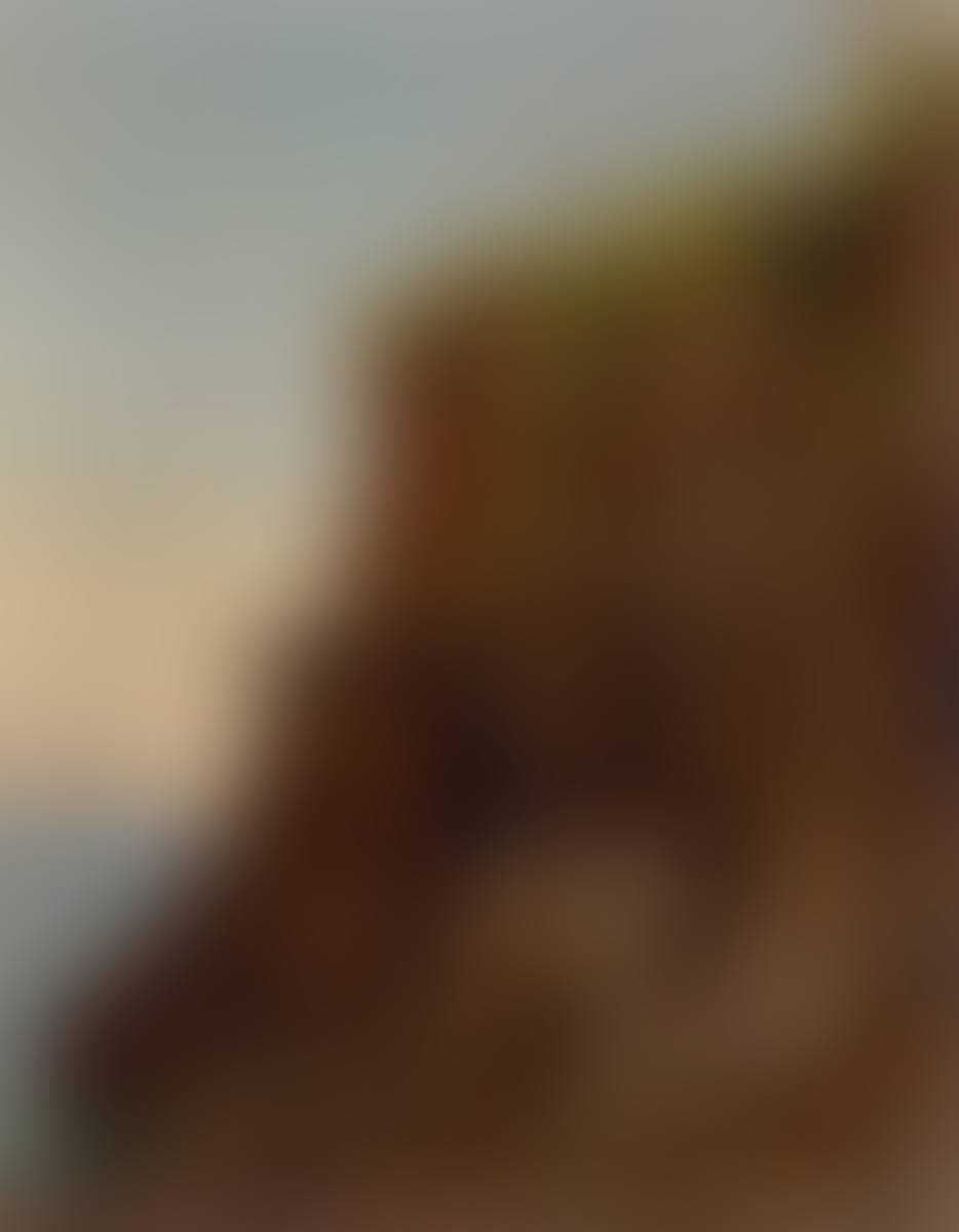 Capri cliffs with Mount Vesuvius in the background. (preview)