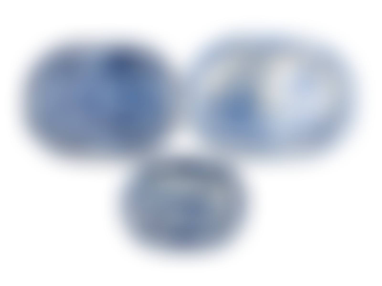 Three Blue Staffordshire Platters (preview)