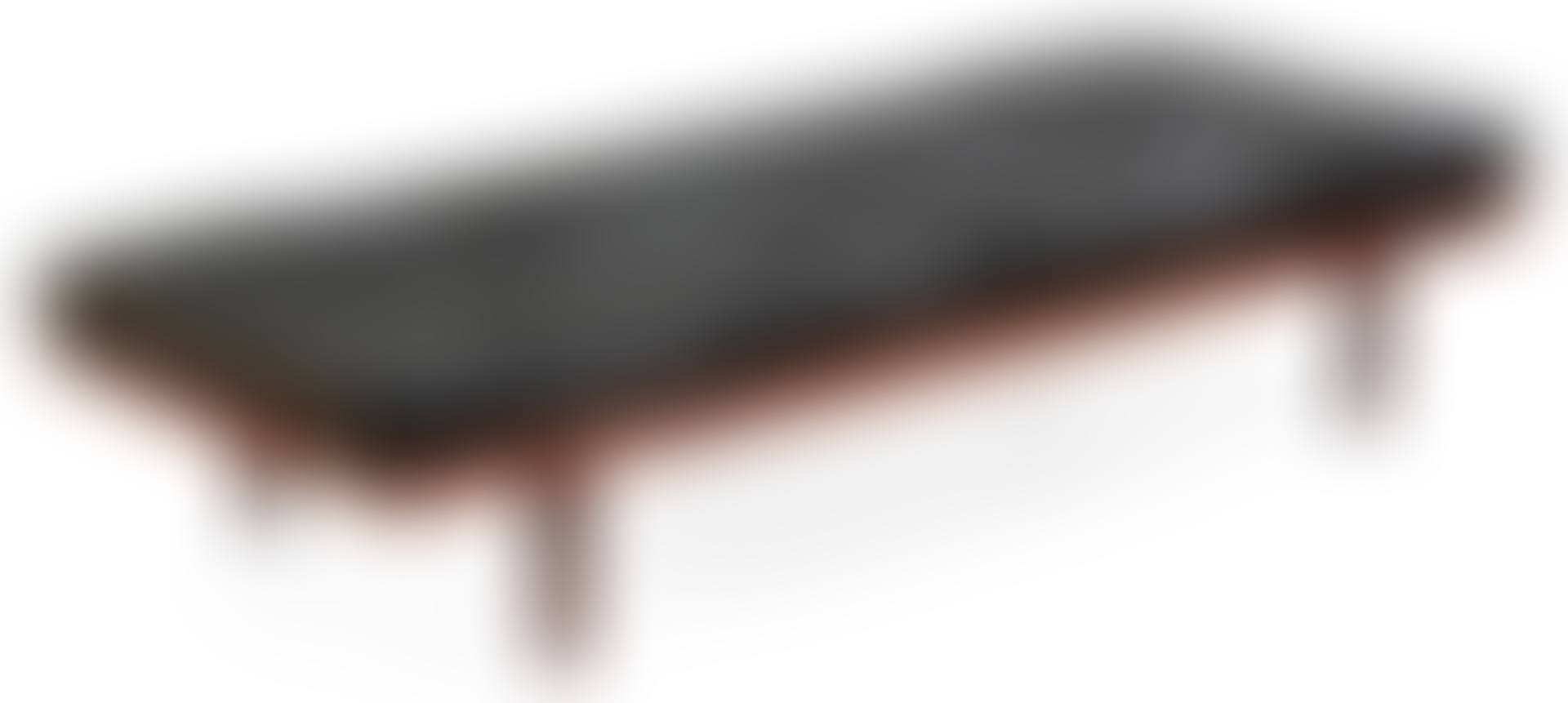 A Hans J Wegner oak and black leather daybed (preview)