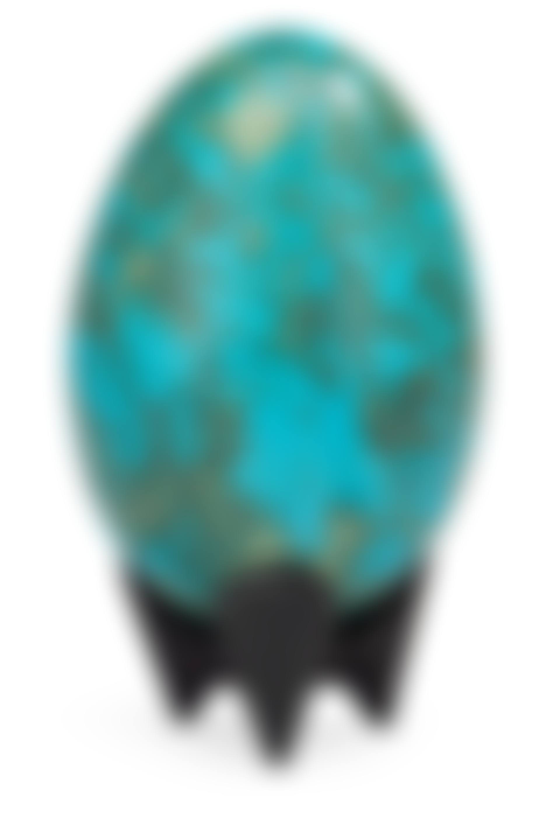 A Hans Hedberg faience egg on an iron base (preview)