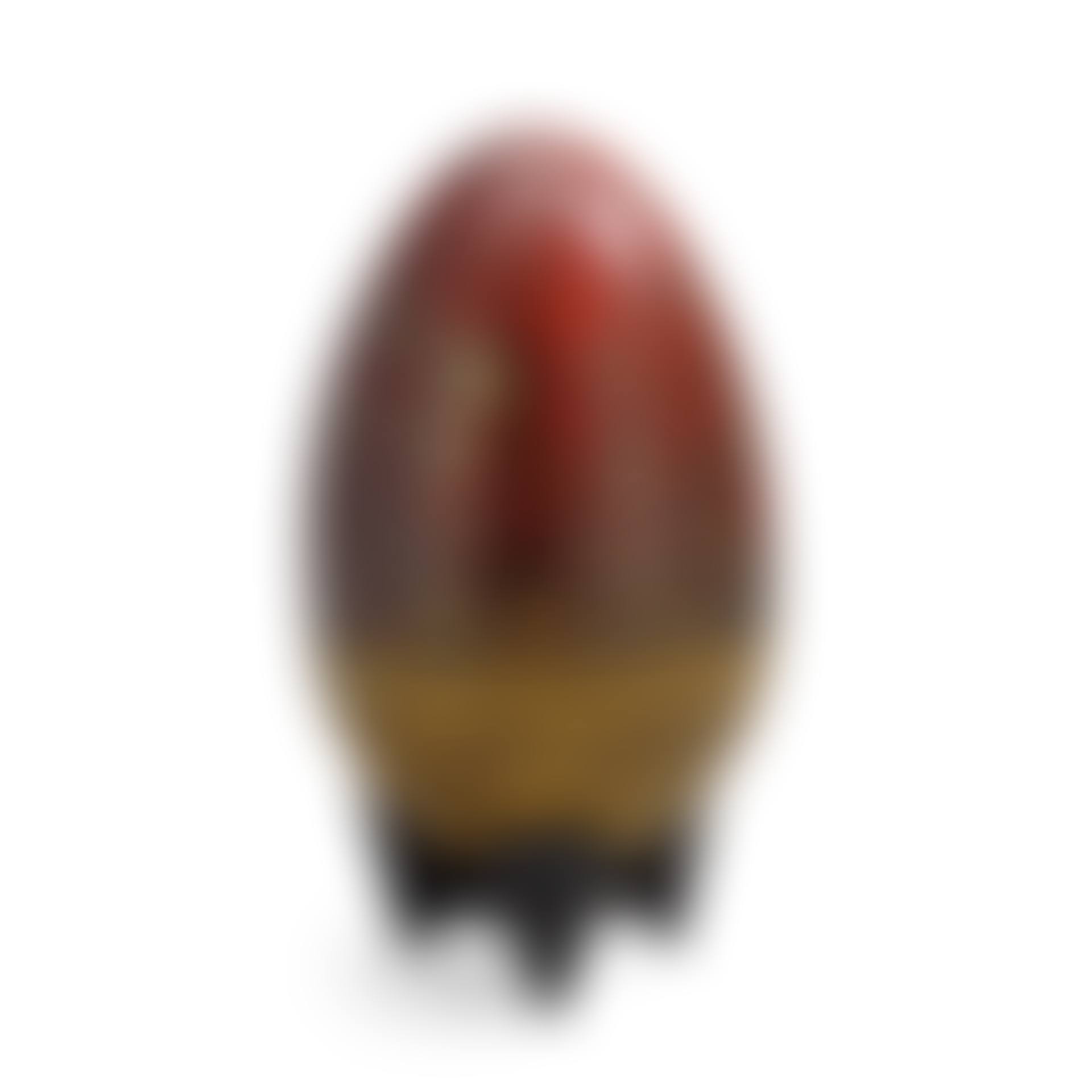 A Hans Hedberg faience egg on an iron base (preview)
