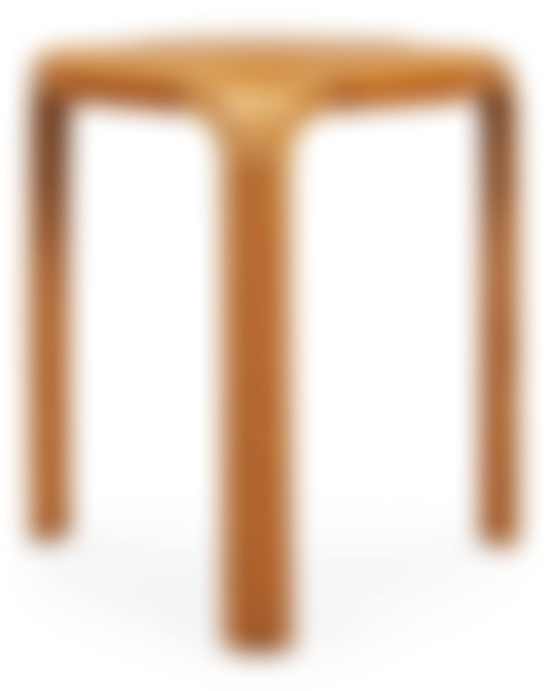 An Alvar Aalto "X600" birch and yellow leather stool (preview)