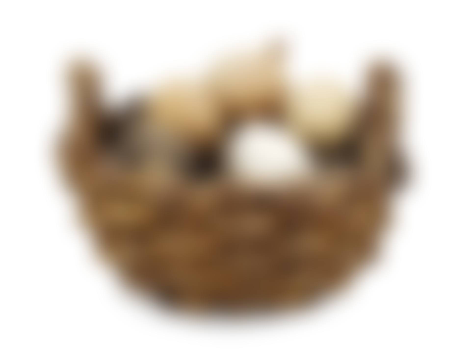 An Ingrid Herrlin stoneware basket with potatoes, onion and eggs (preview)