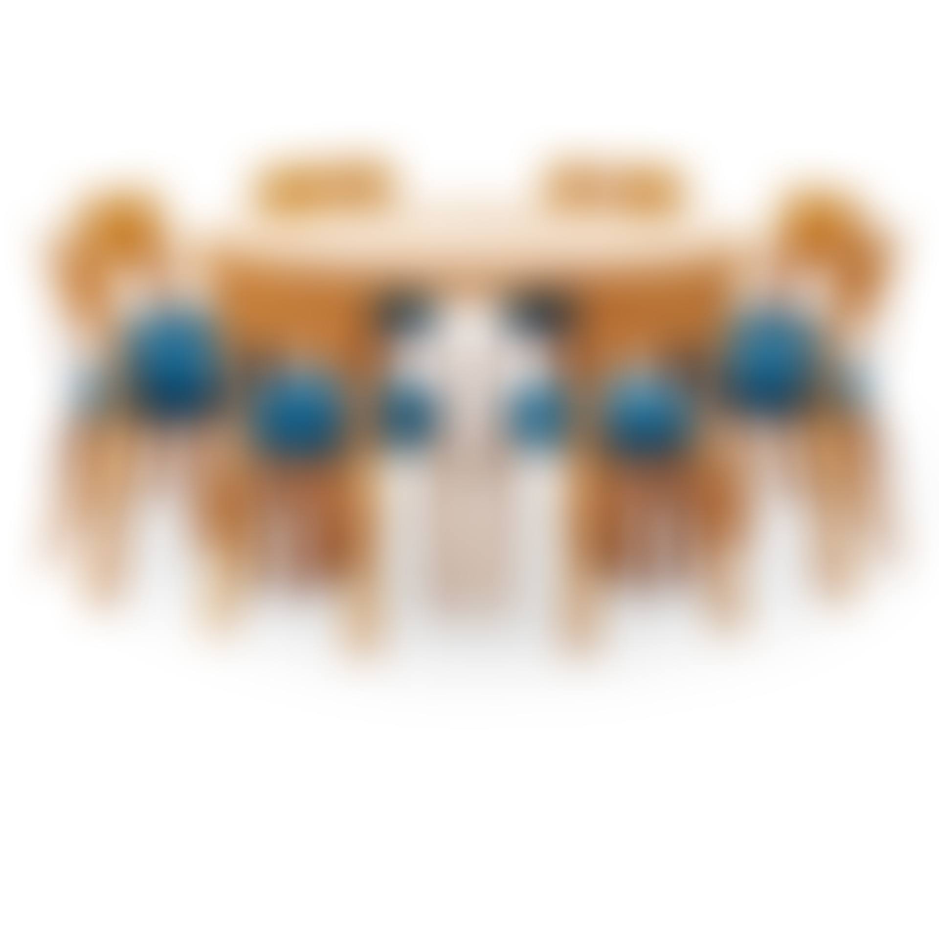 An Alvar Aalto birch dining table and eight chairs (preview)