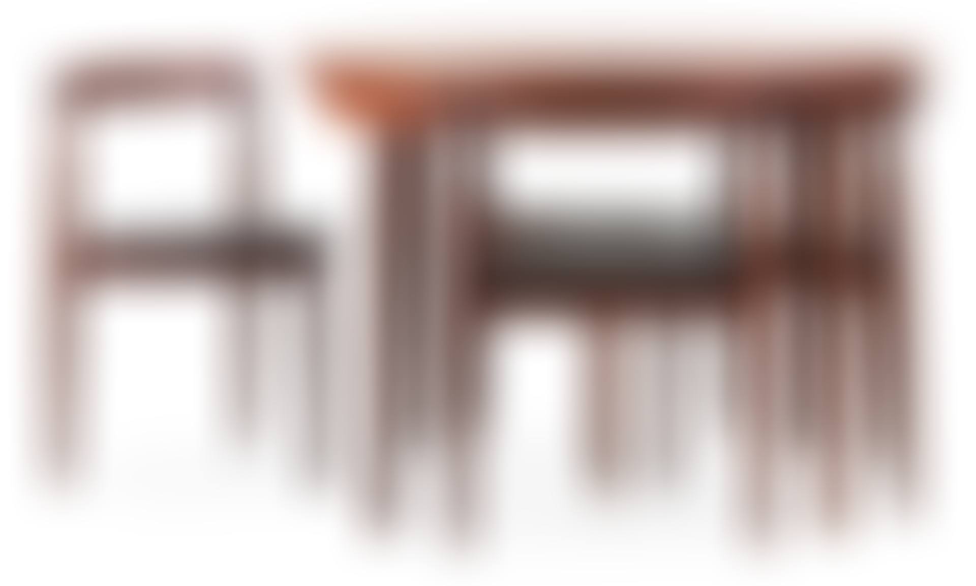 A Hans Olsen teak dining table with four chairs (preview)