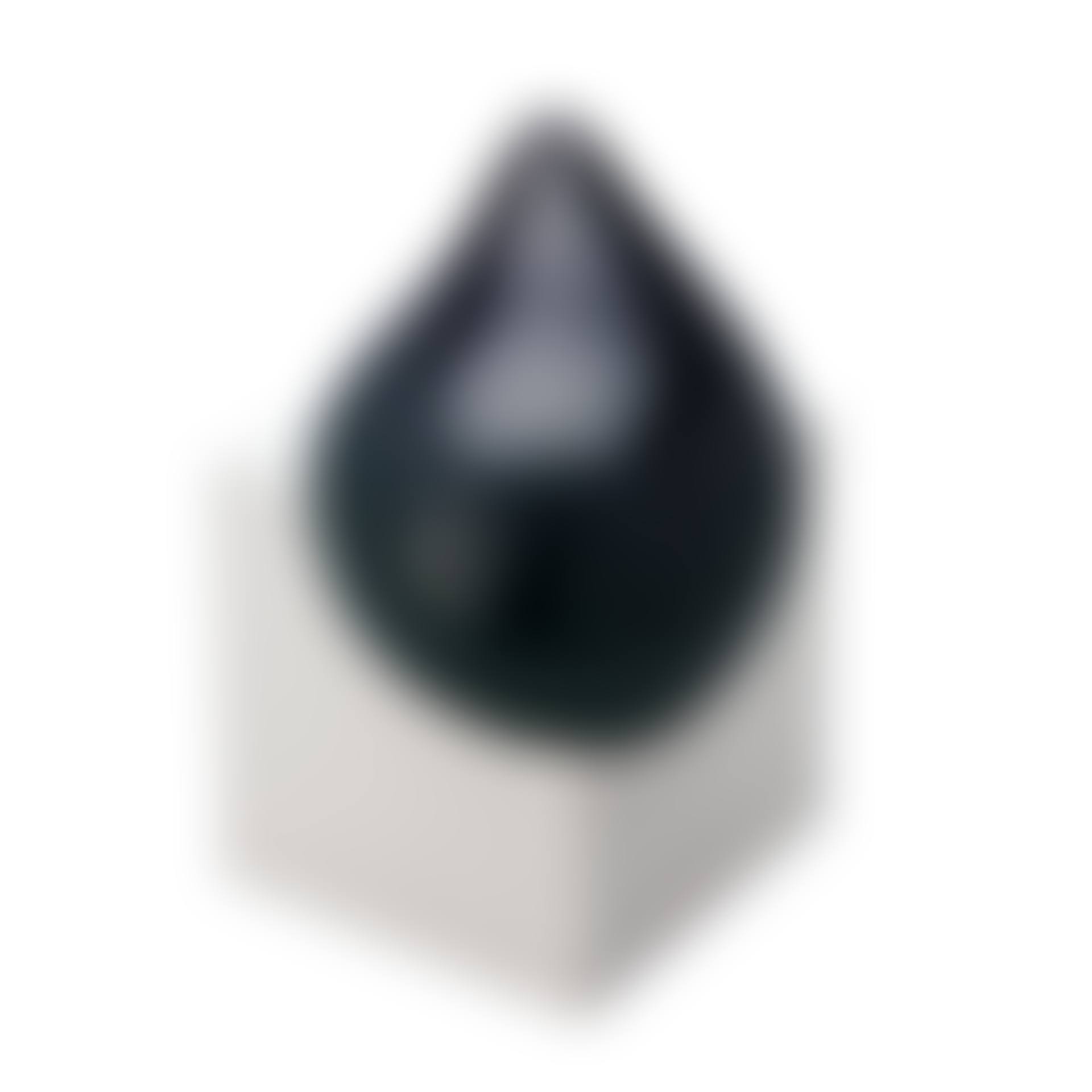 A Hans Hedberg faience sculpture of an oil drop (preview)