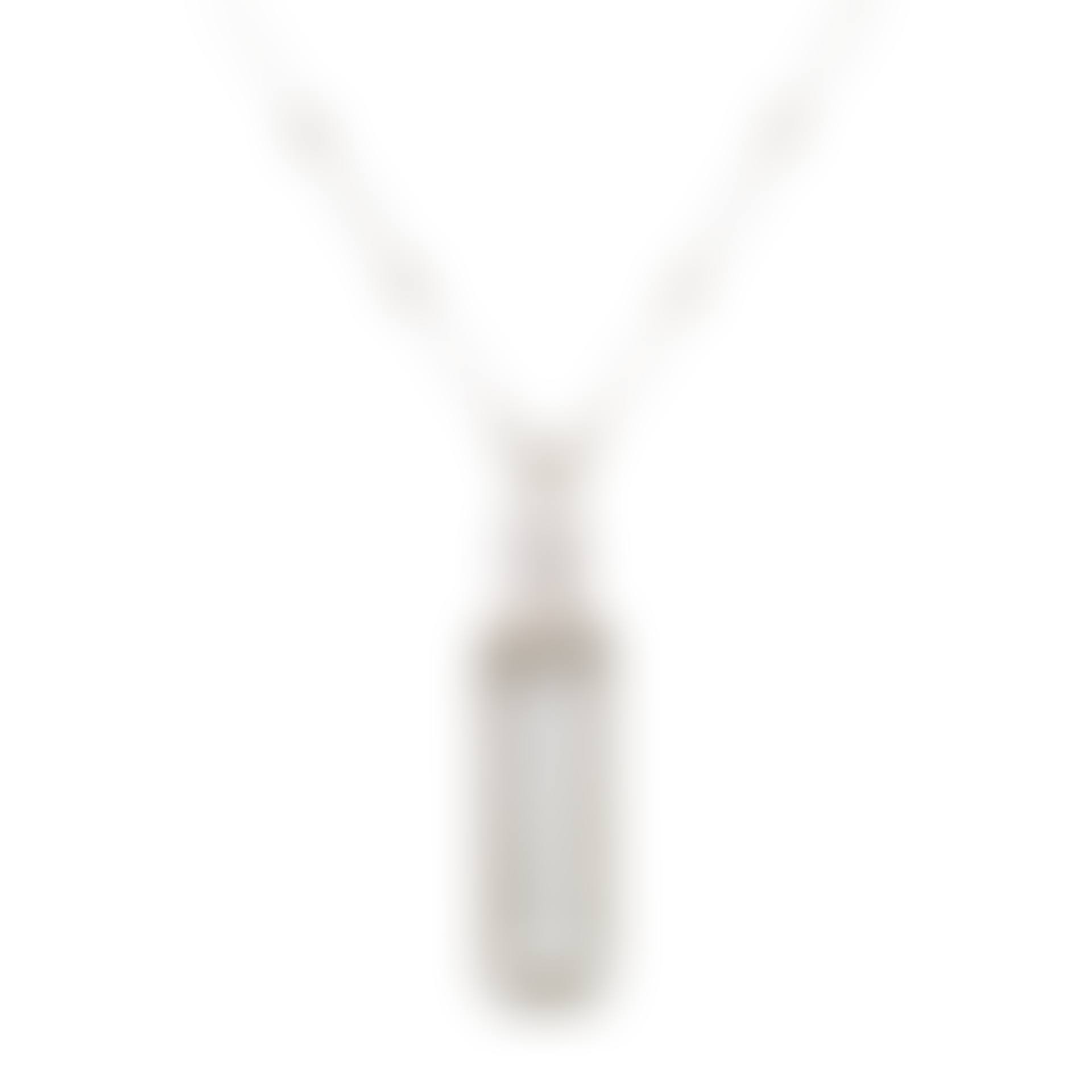 A Wiwen Nilsson sterling facet cut rock crystal pendant and chain (preview)