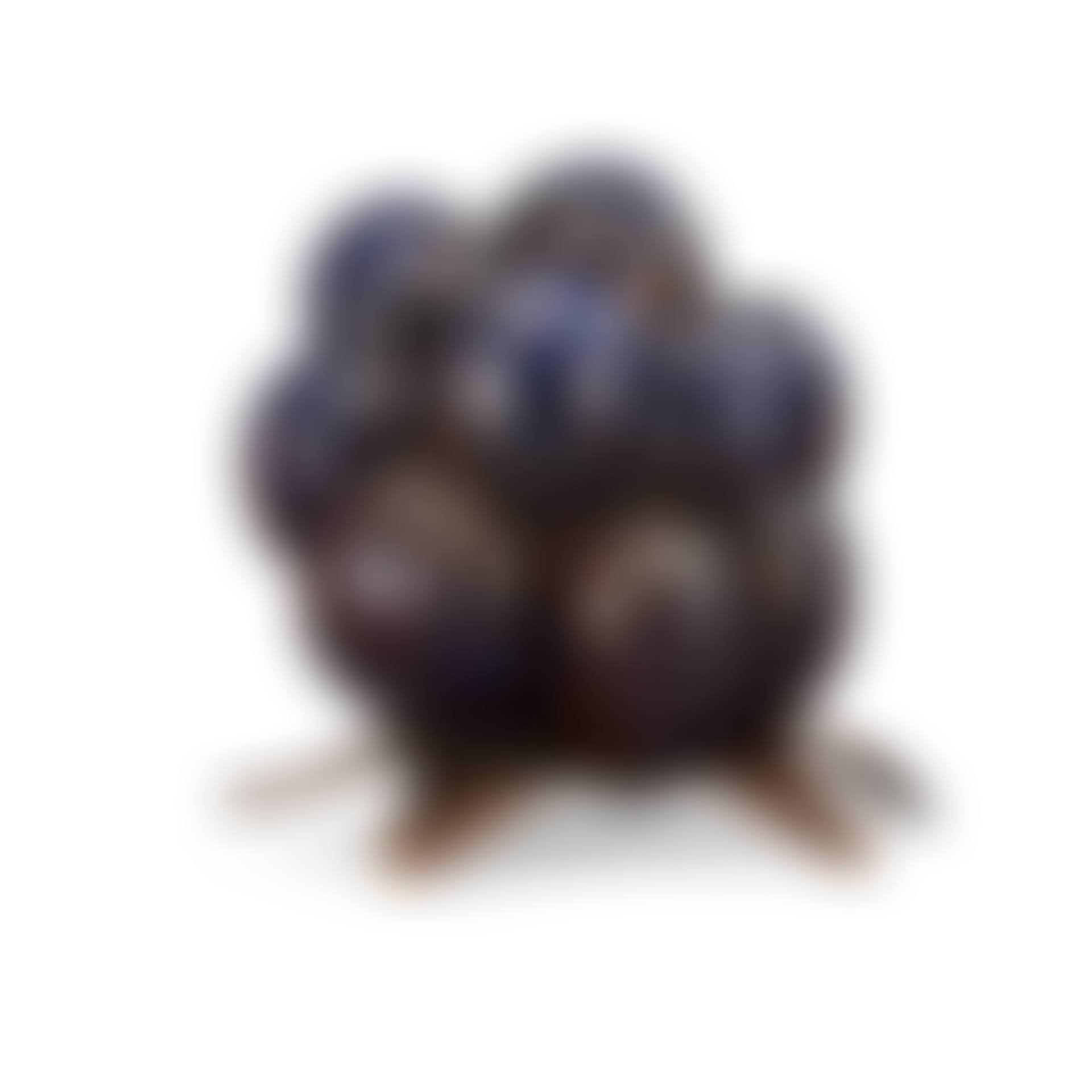 A Hans Hedberg faience sculpture of a blackberry with a patinated bronze stand (preview)