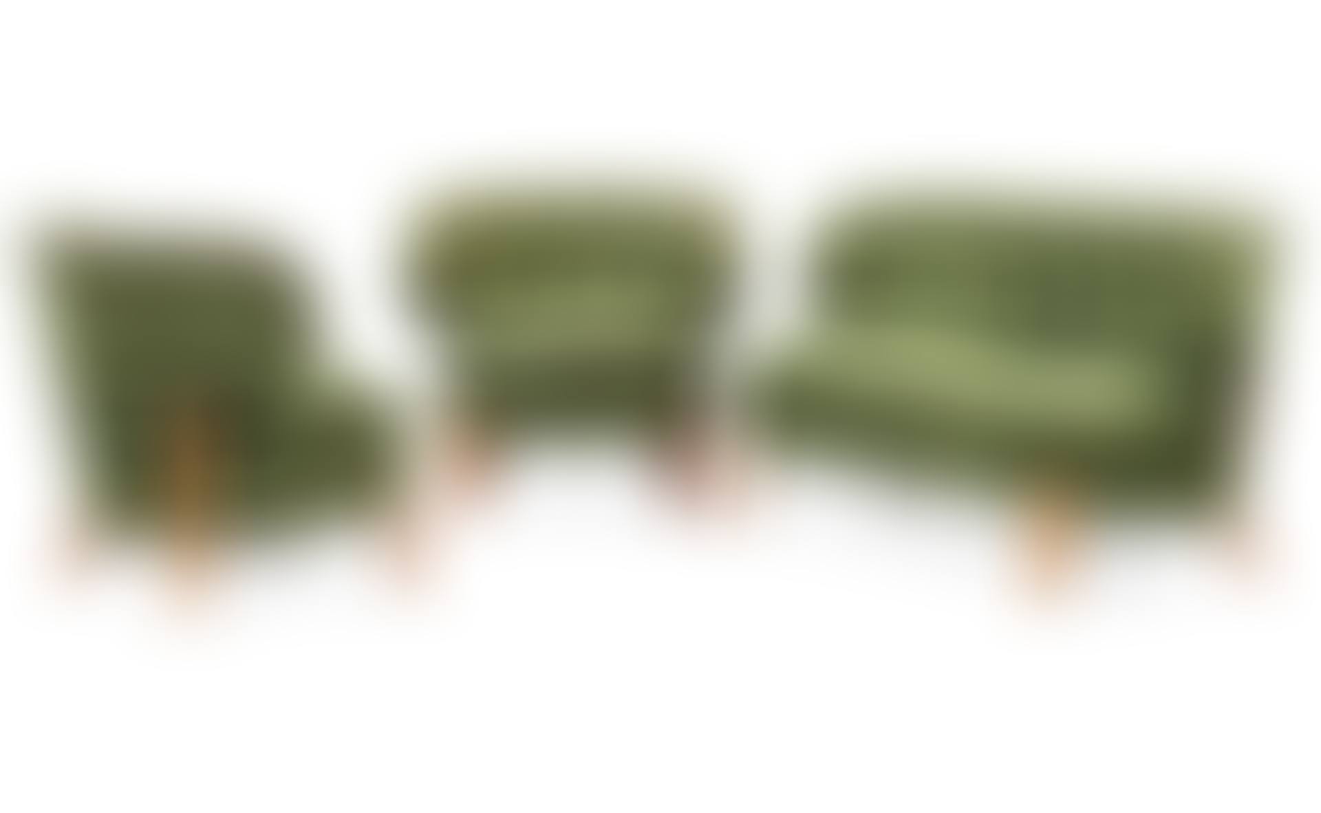 A set of Otto Schulz sofa and a pair of armchairs, model "Schulz" (preview)