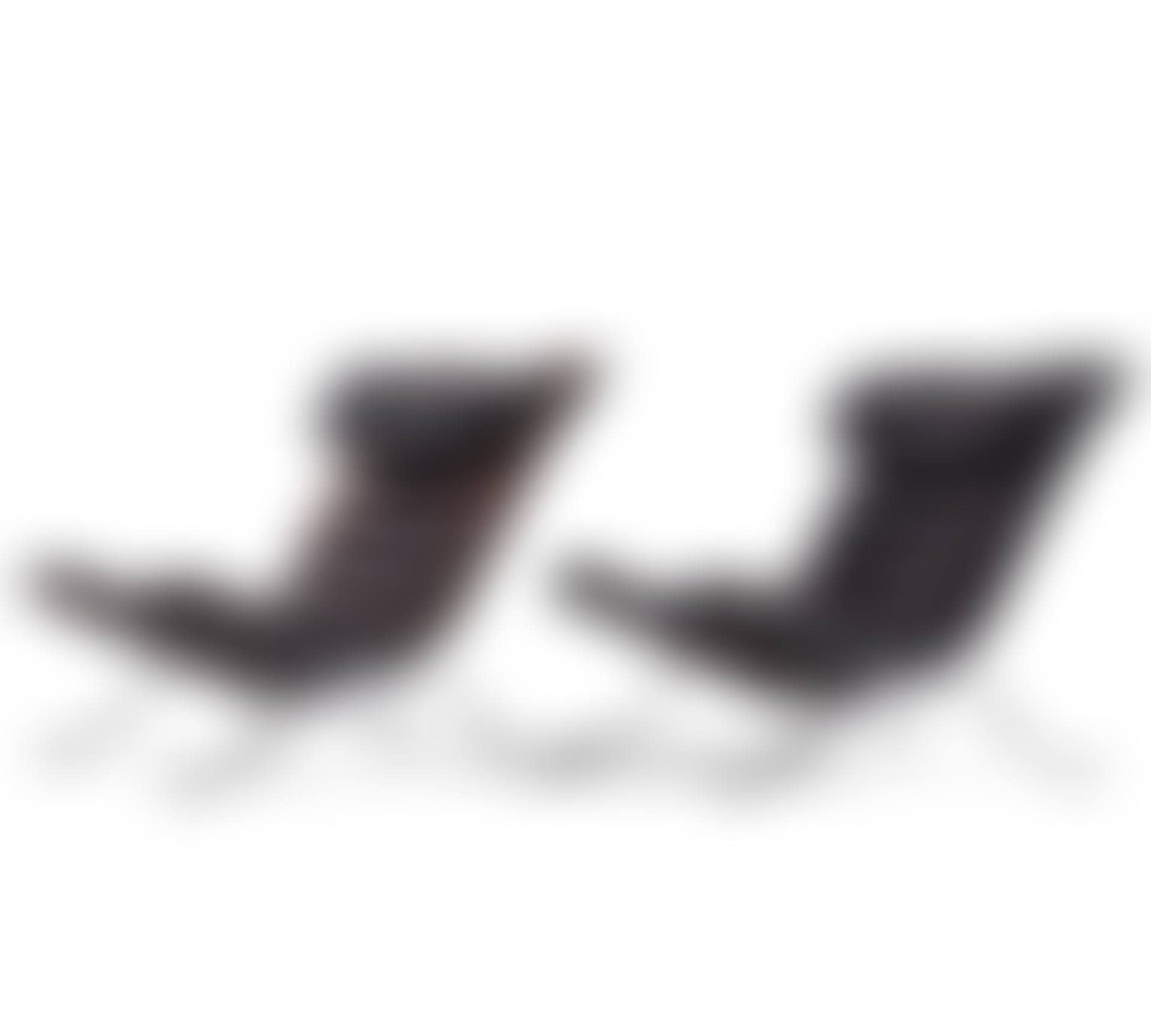 a pair of black leather "Ari" lounge chairs (preview)