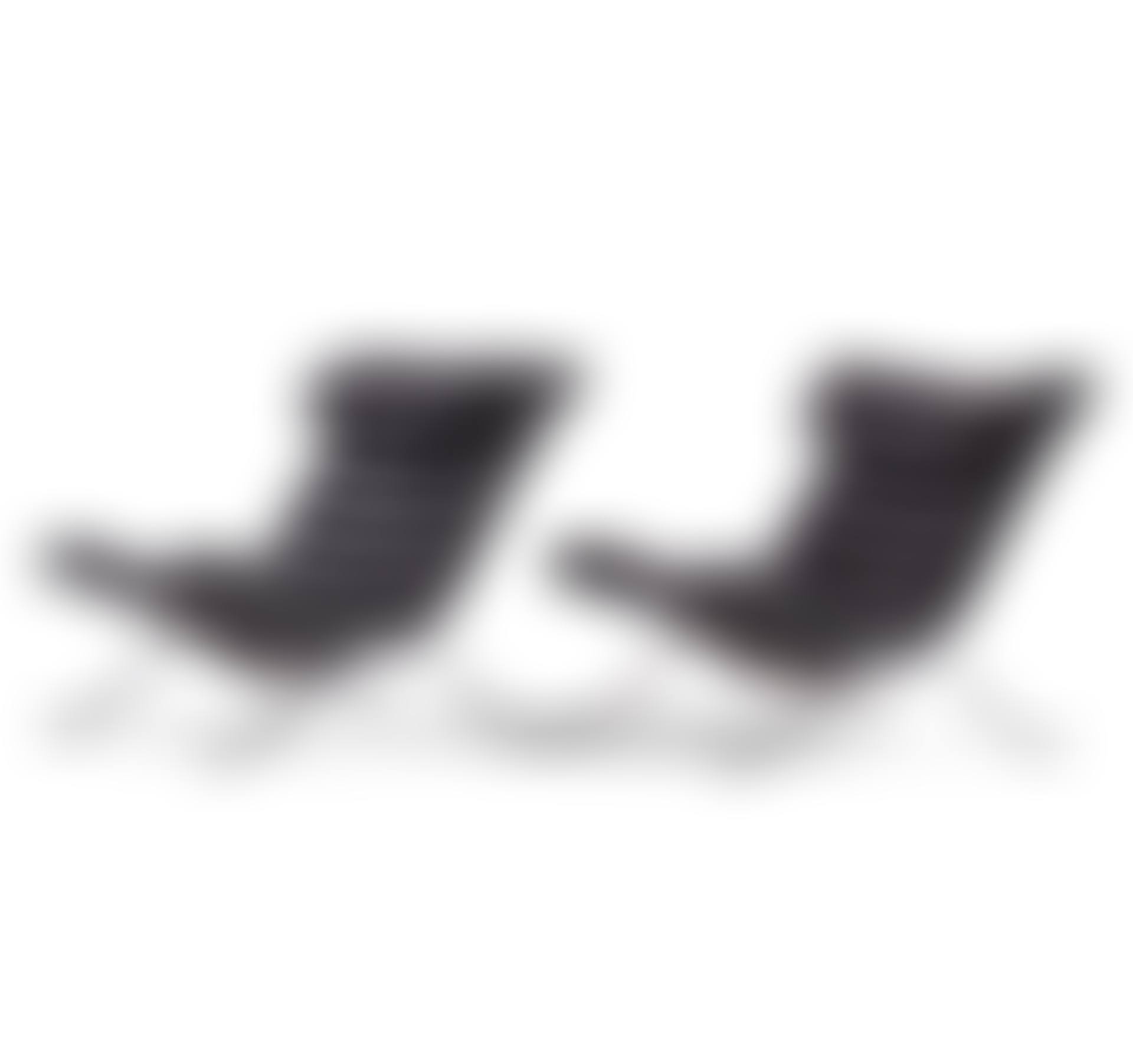 a pair of black leather "Ari" lounge chairs (preview)