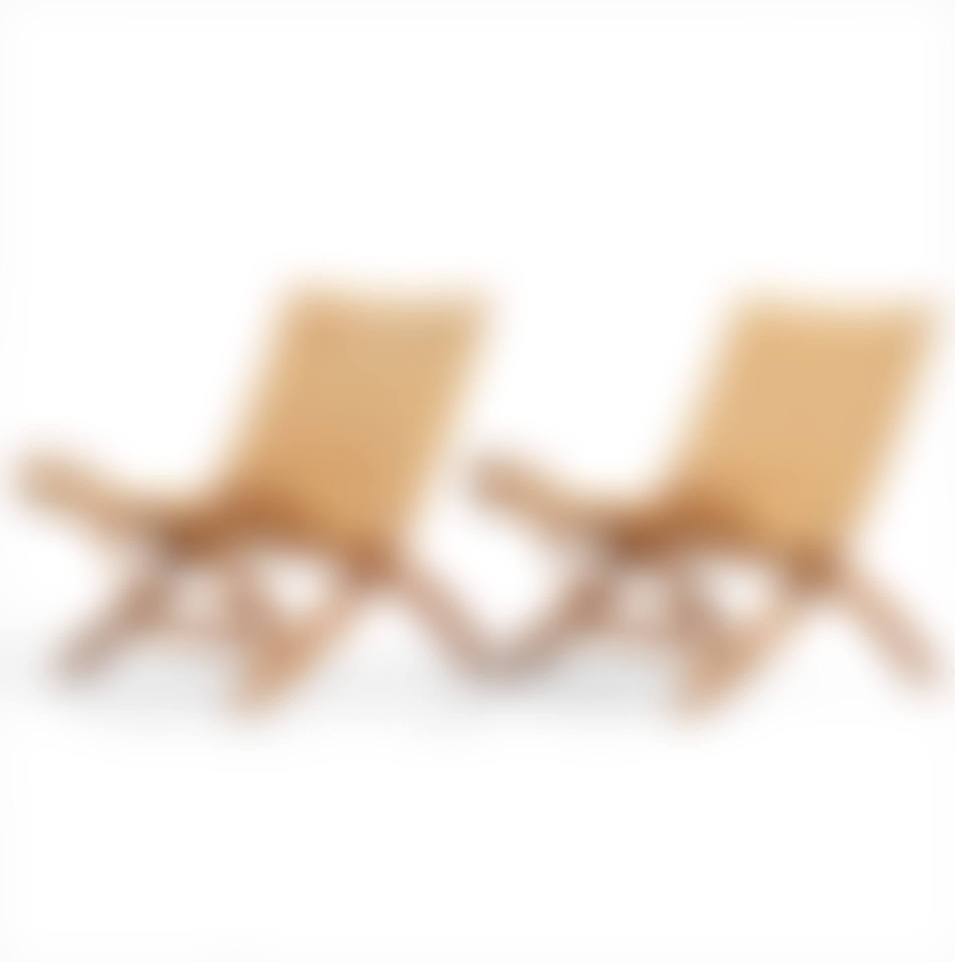 a pair of oak and rattan "Folding chairs", Johannes Hansen, Denmark (preview)