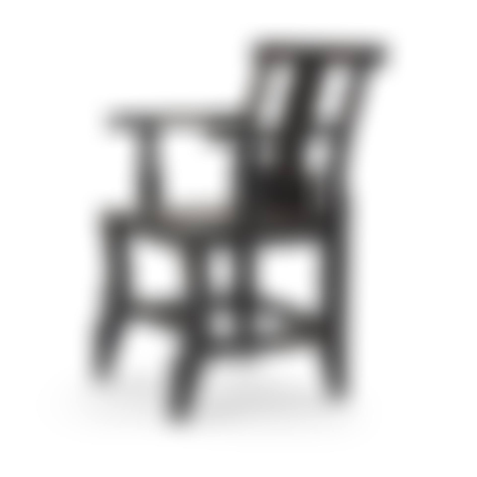 a patinated bronze "Solitär" chair (preview)