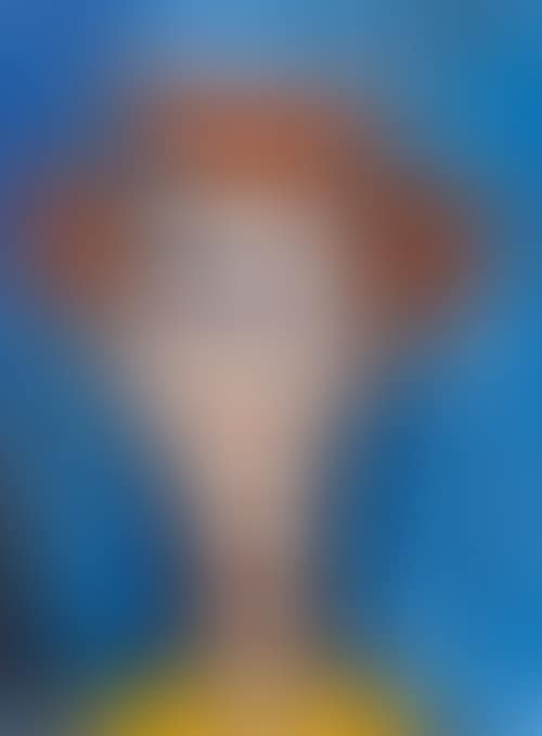 Clown Hirsute fond bleu (preview)