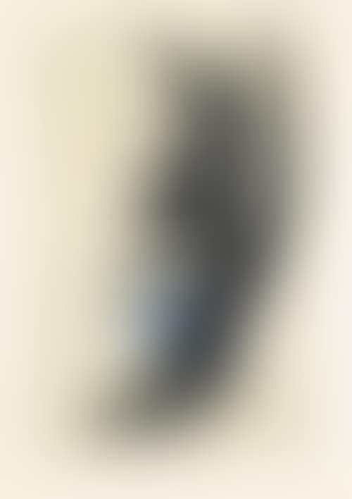Composition in black, beige gray and blue (preview)