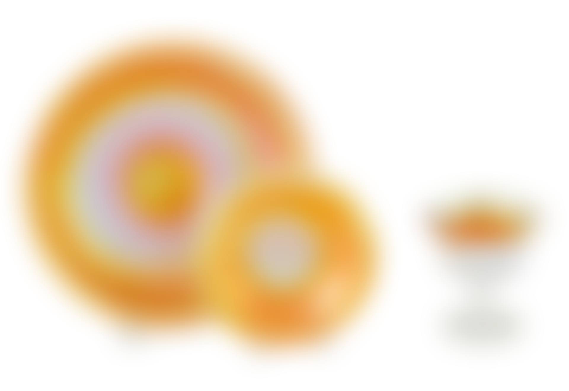 THREE STEUBEN GOLD AURENE ON CALCITE ART GLASS TABLEWARES (preview)