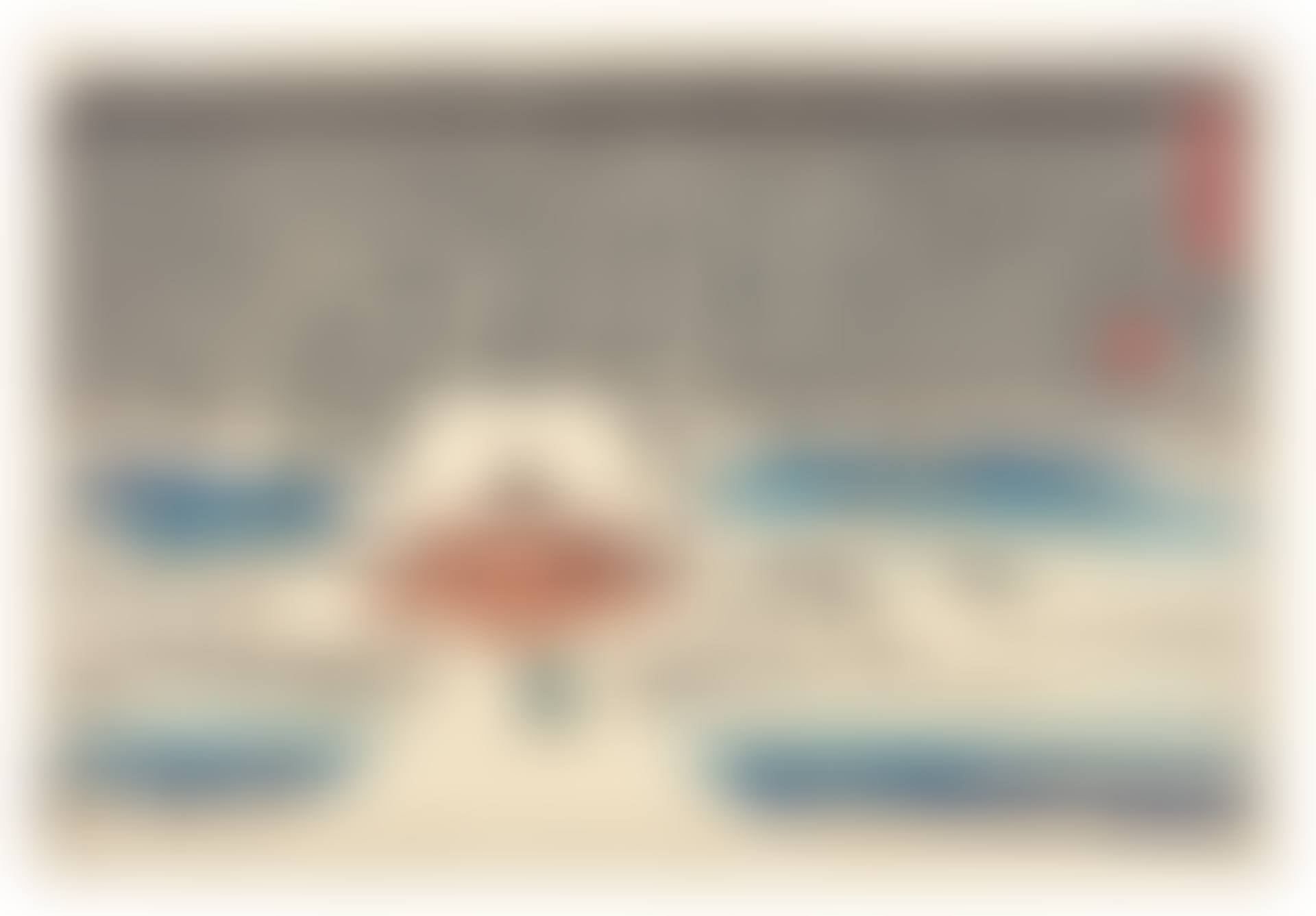 Snow Scene at the Shrine of Benzaiten in the Pond at Inokashira ( Inokashira no ike Benzaiten no yashiro yuki no kei ) (preview)