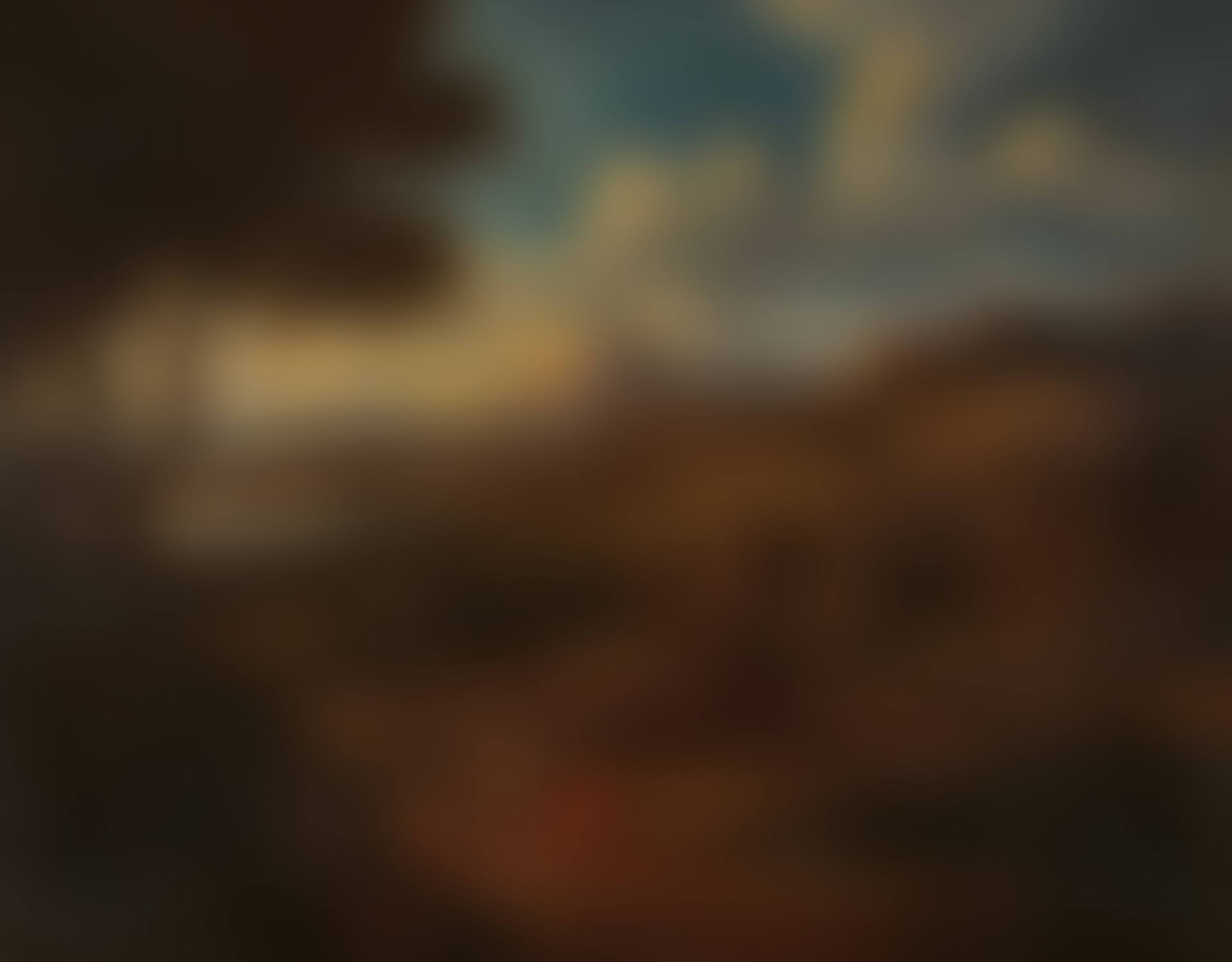 Wide landscape with travelers (preview)