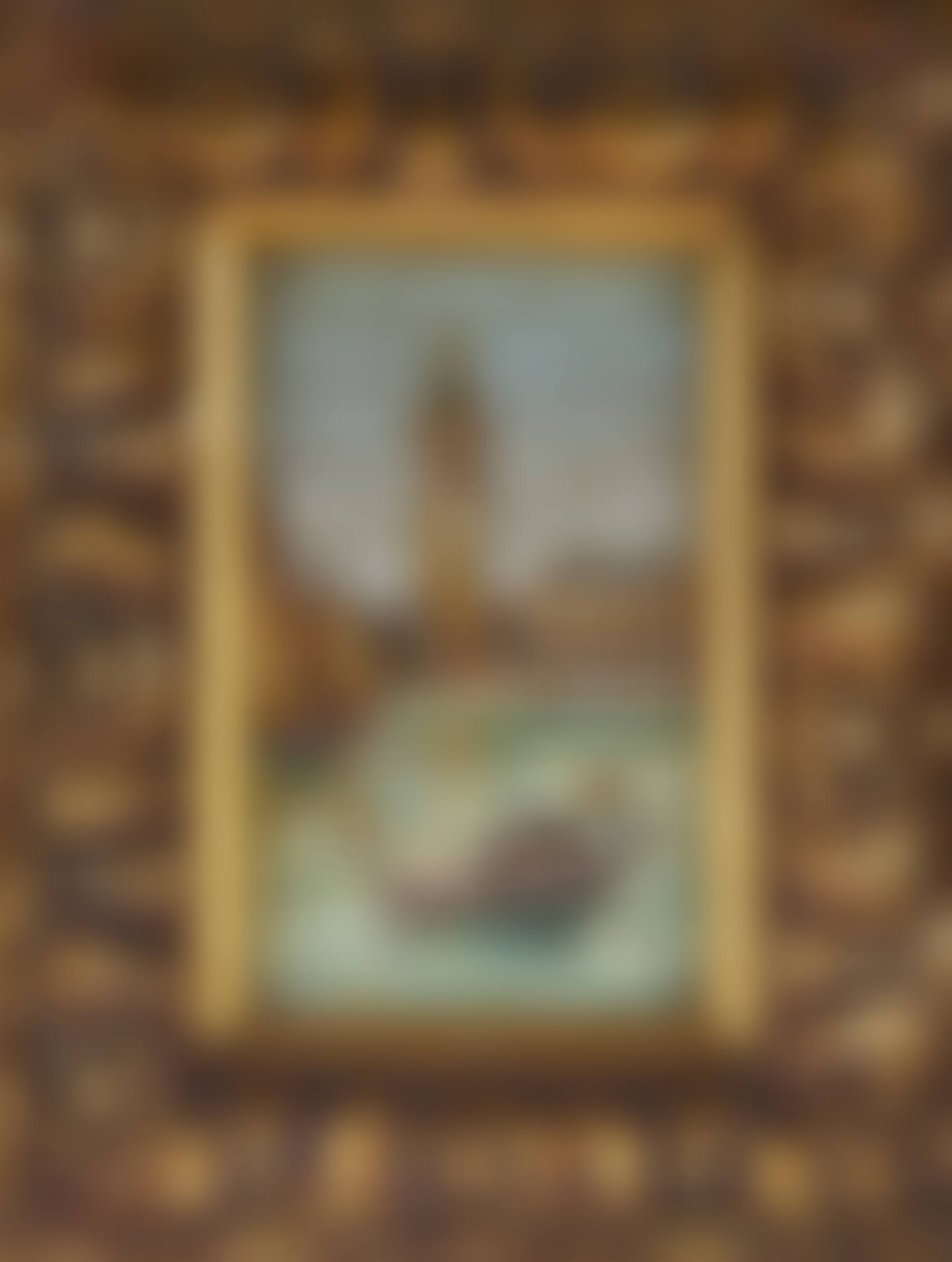 MOSAIC WORK; view of St. Mark"s Tower and Doge"s Palace in Venice with gondolier on the water (preview)