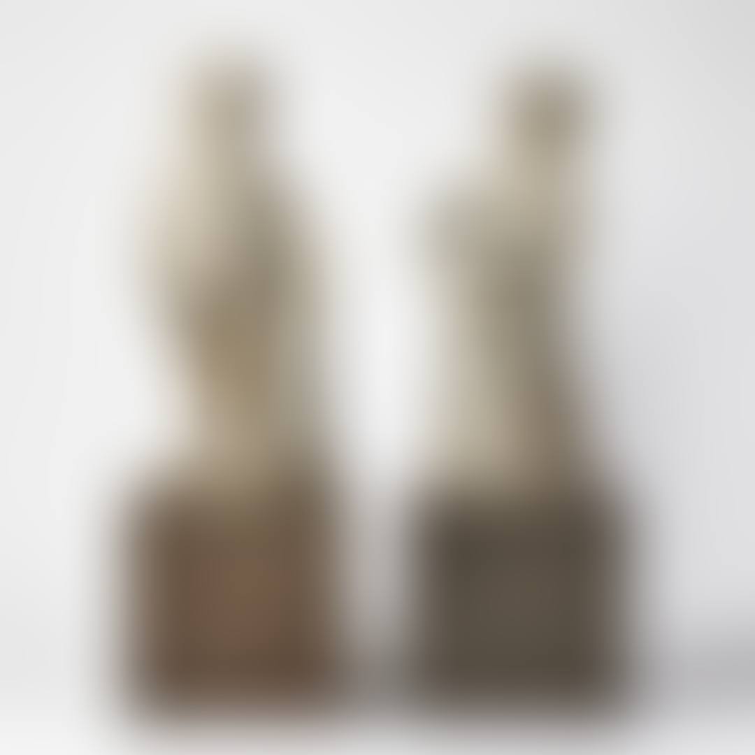 GARDEN SCULPTURES, a pair (preview)