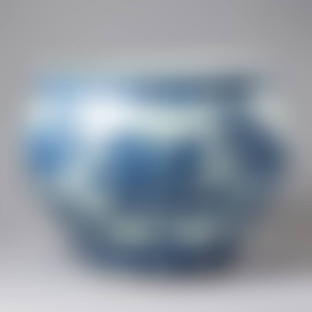A BLUE AND WHITE "DRAGON" FISH BOWL (preview)