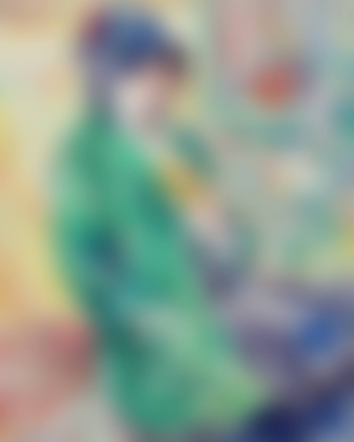 Model with green dress (preview)