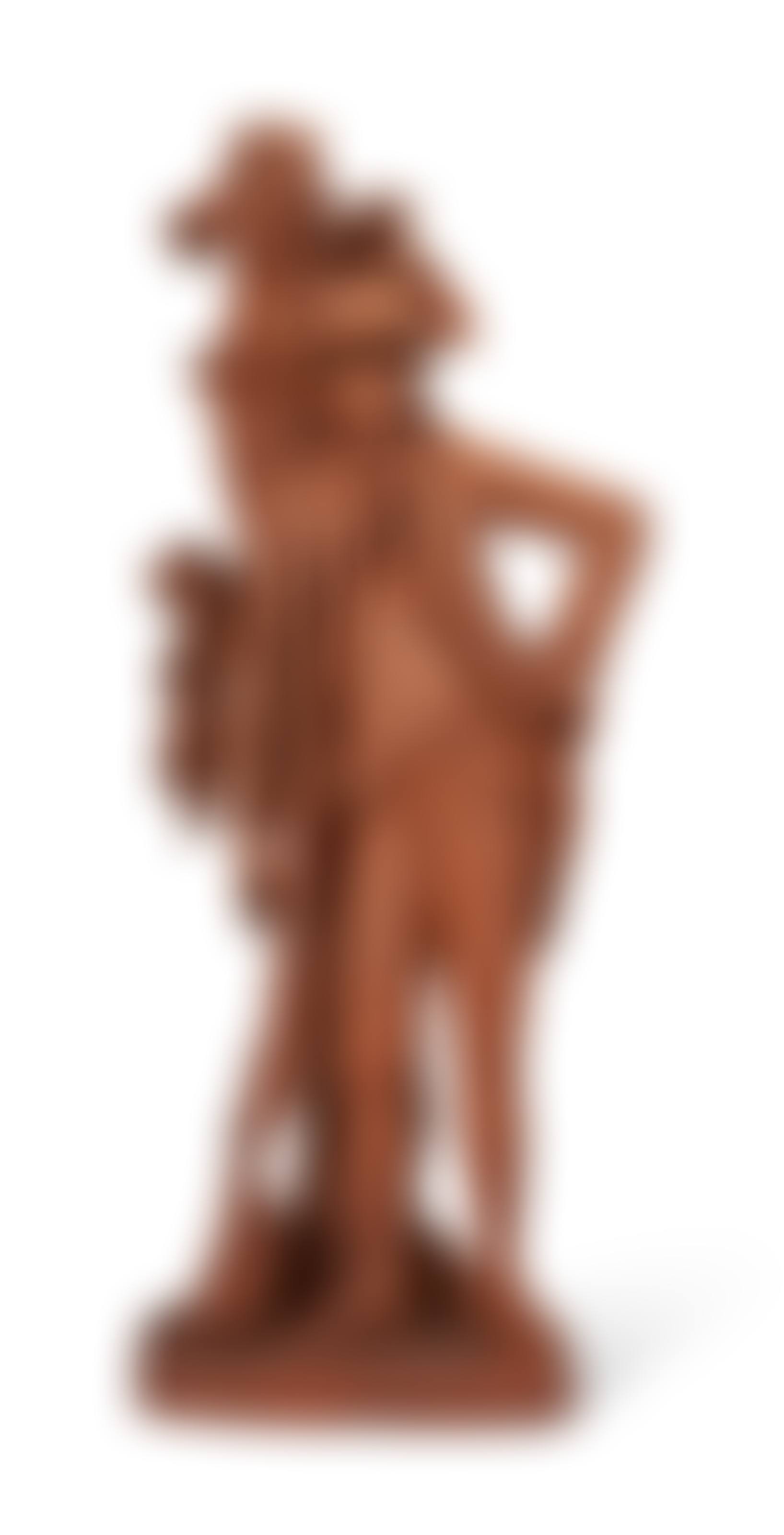 A TERRACOTTA OR TINTED-PLASTER FIGURE OF A HUNTER (preview)