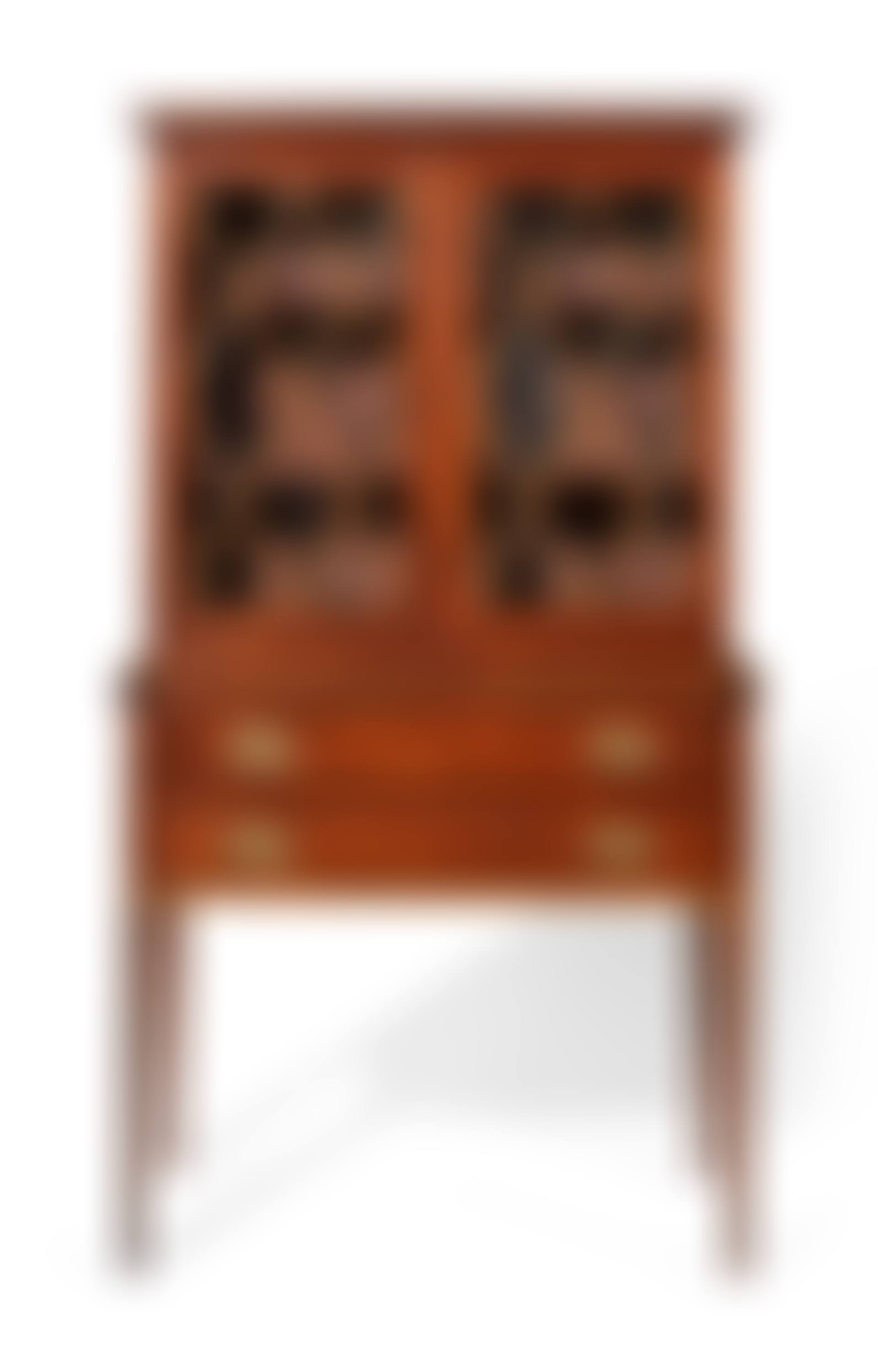 A FEDERAL INLAID MAHOGANY SECRETARY BOOKCASE (preview)