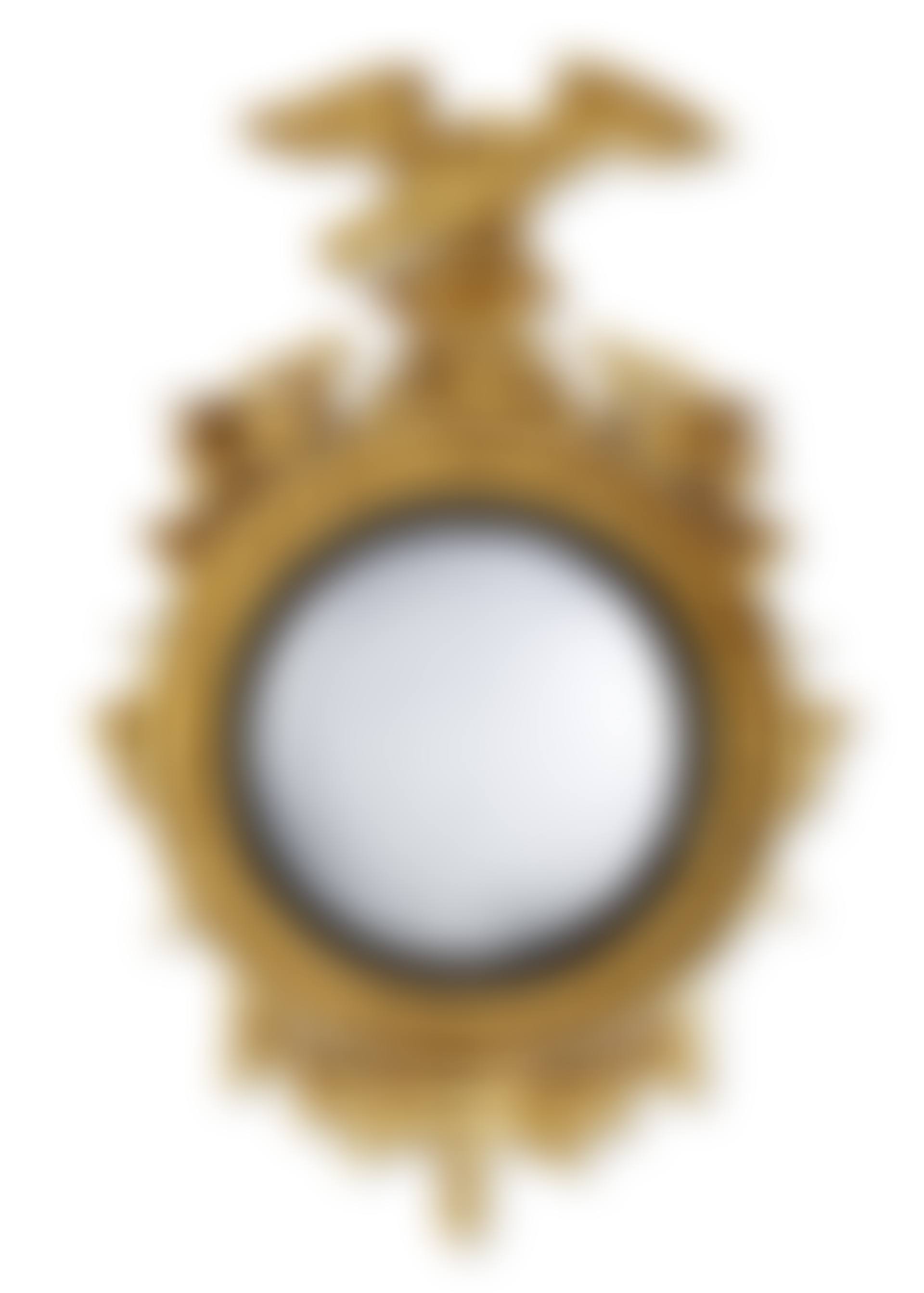 A CLASSICAL EAGLE-CARVED GILTWOOD CONVEX MIRROR (preview)