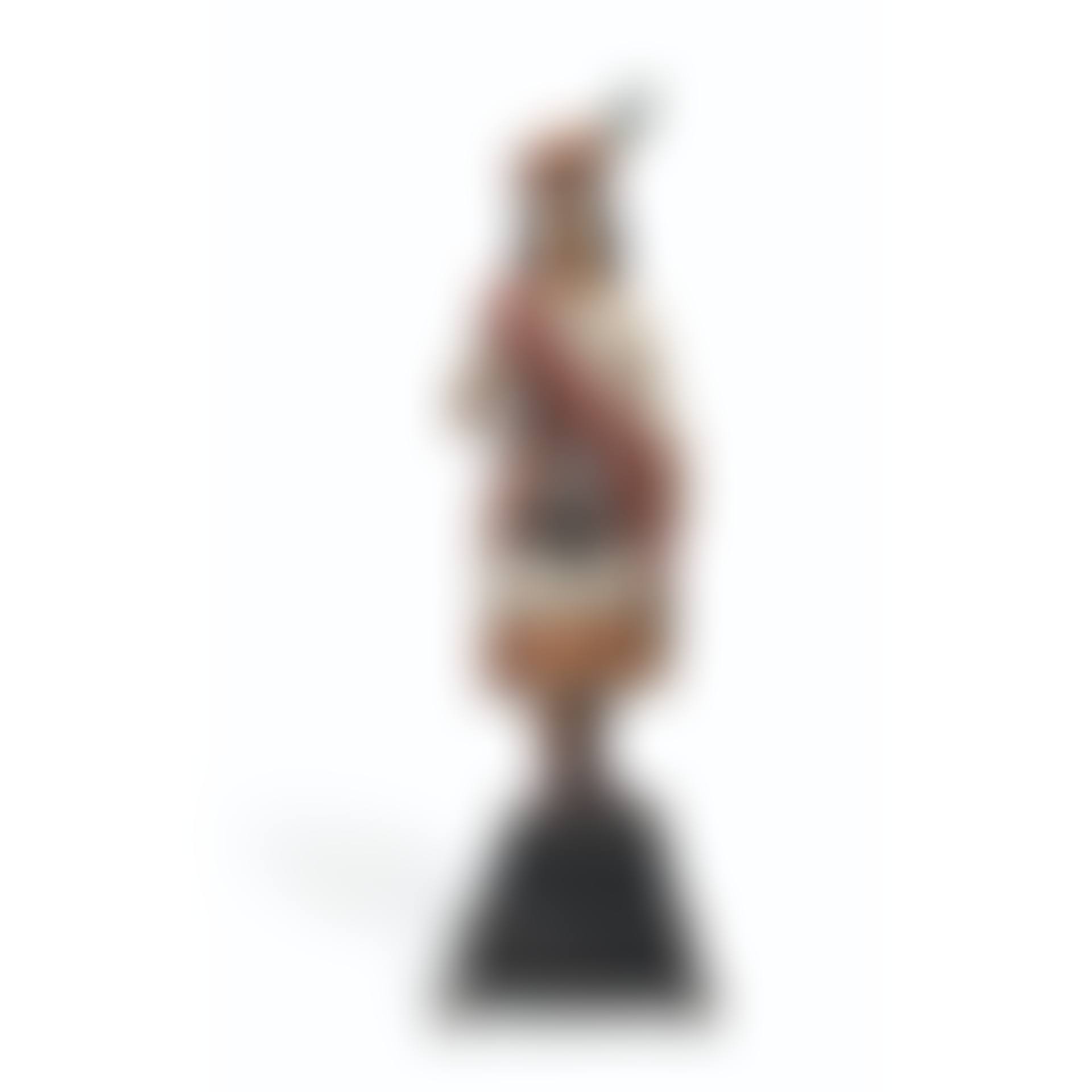 A CARVED AND POLYCHROME PAINT-DECORATED CIGAR STORE FIGURE OF A 'HIGHLAND LASSIE' (preview)