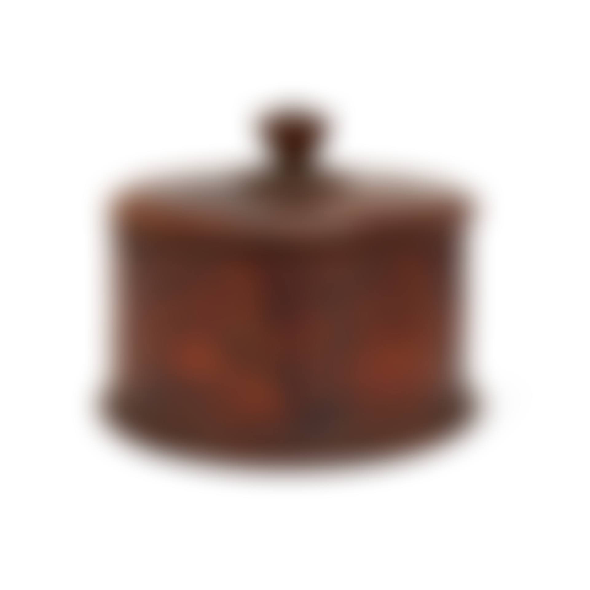 A TURNED CYLINDRICAL VINEGAR-GRAINED COVERED BOX (preview)