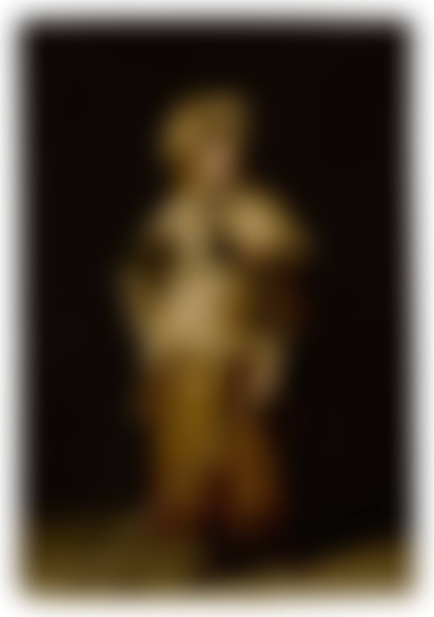 Portrait of a child, full length, holding a kolf stick (preview)