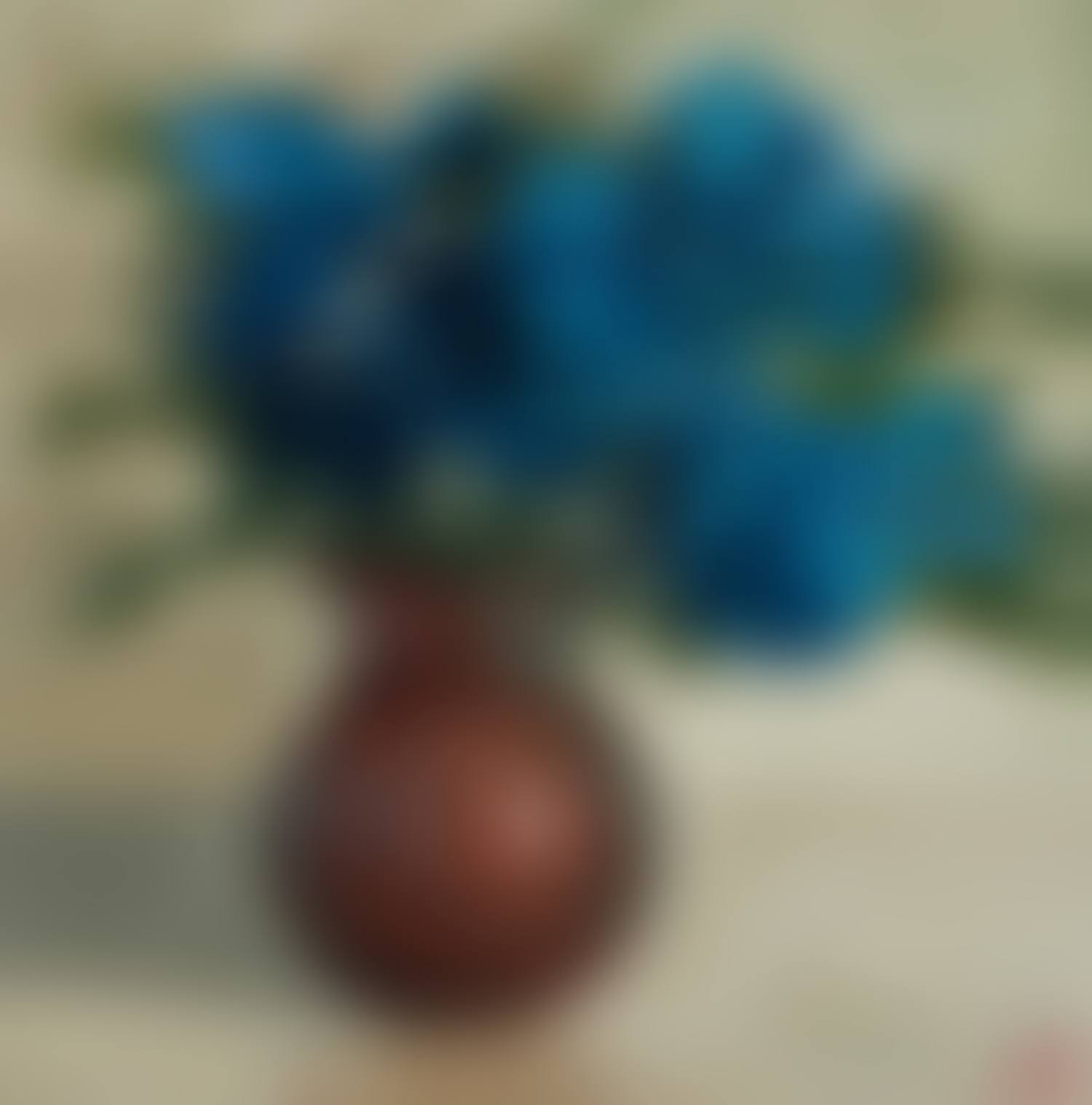 "BLUE FLOWERS IN A VASE" (preview)